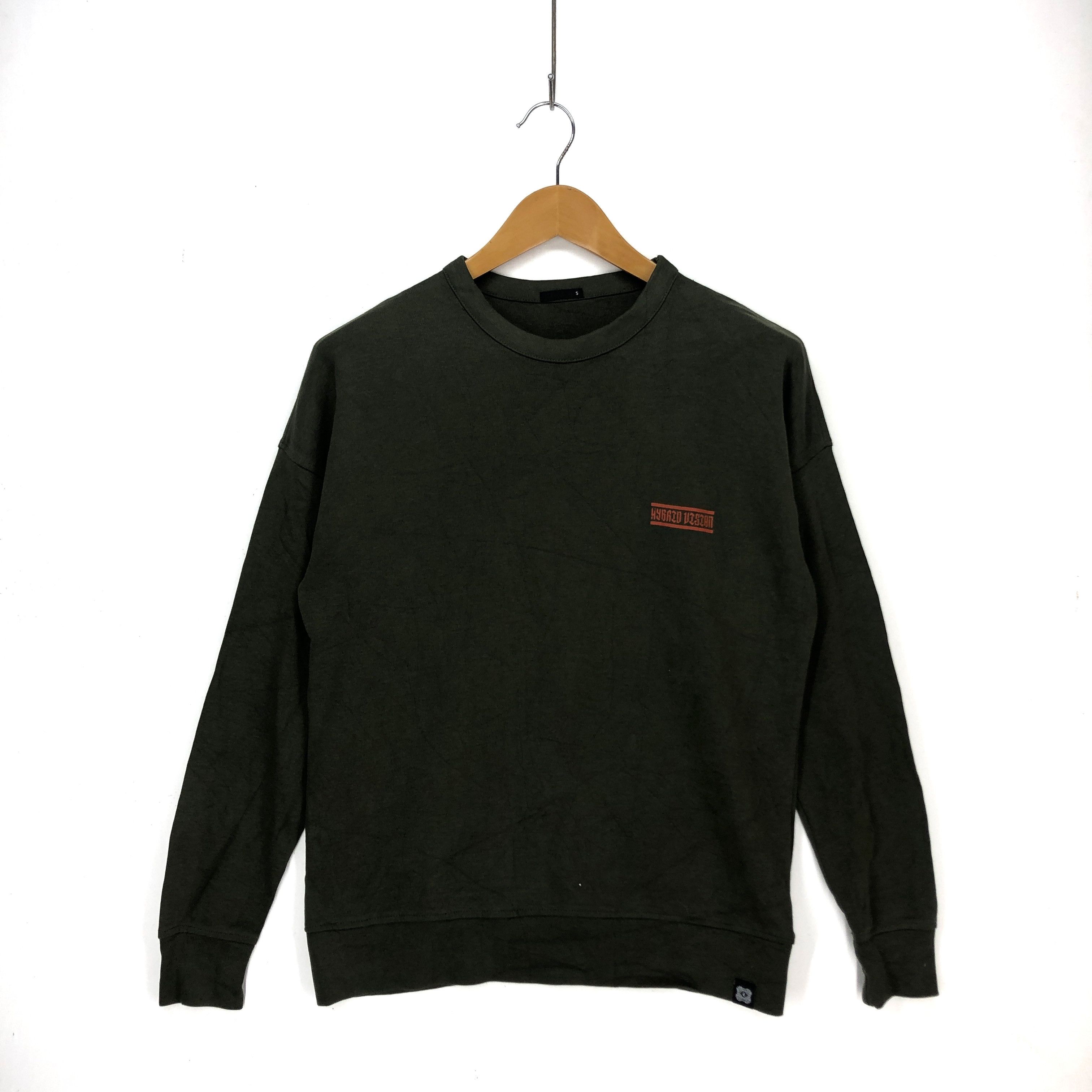 Japanese Brand HYBRID DESIGN Crew Neck Sweatshirt #1107-38 Size US M / EU 48-50 / 2 - 3 Thumbnail
