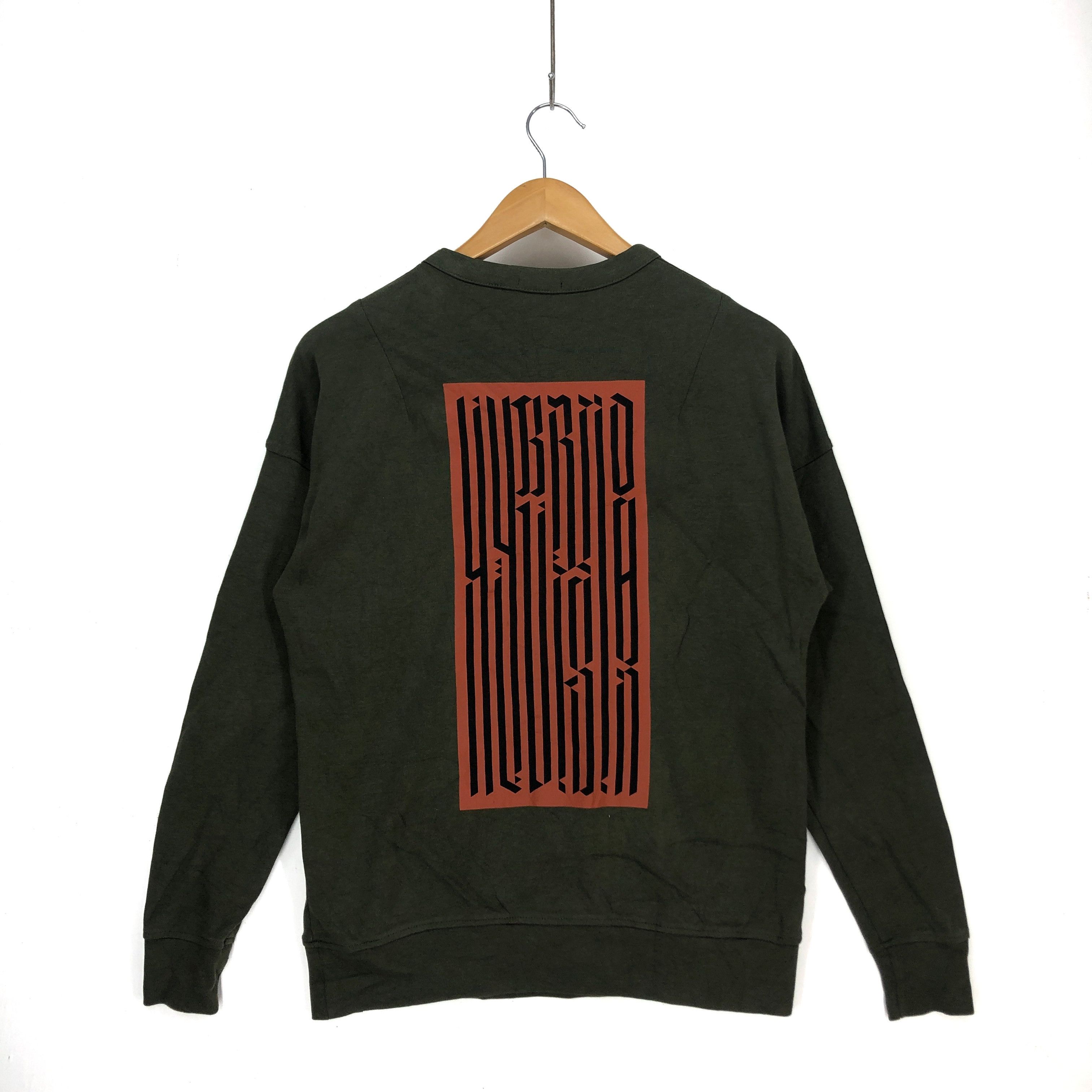 Japanese Brand HYBRID DESIGN Crew Neck Sweatshirt #1107-38 Size US M / EU 48-50 / 2 - 1 Thumbnail