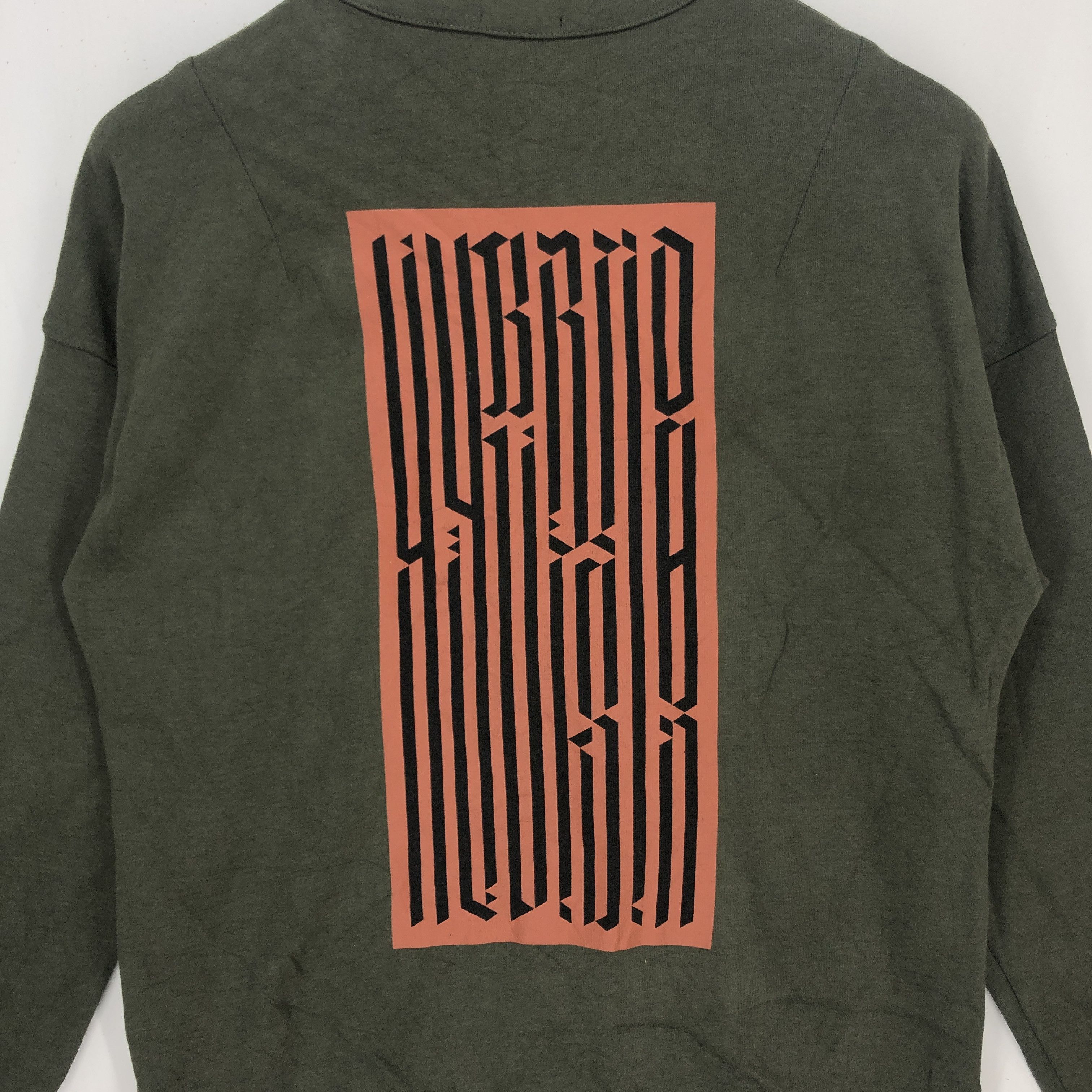 Japanese Brand HYBRID DESIGN Crew Neck Sweatshirt #1107-38 Size US M / EU 48-50 / 2 - 2 Thumbnail