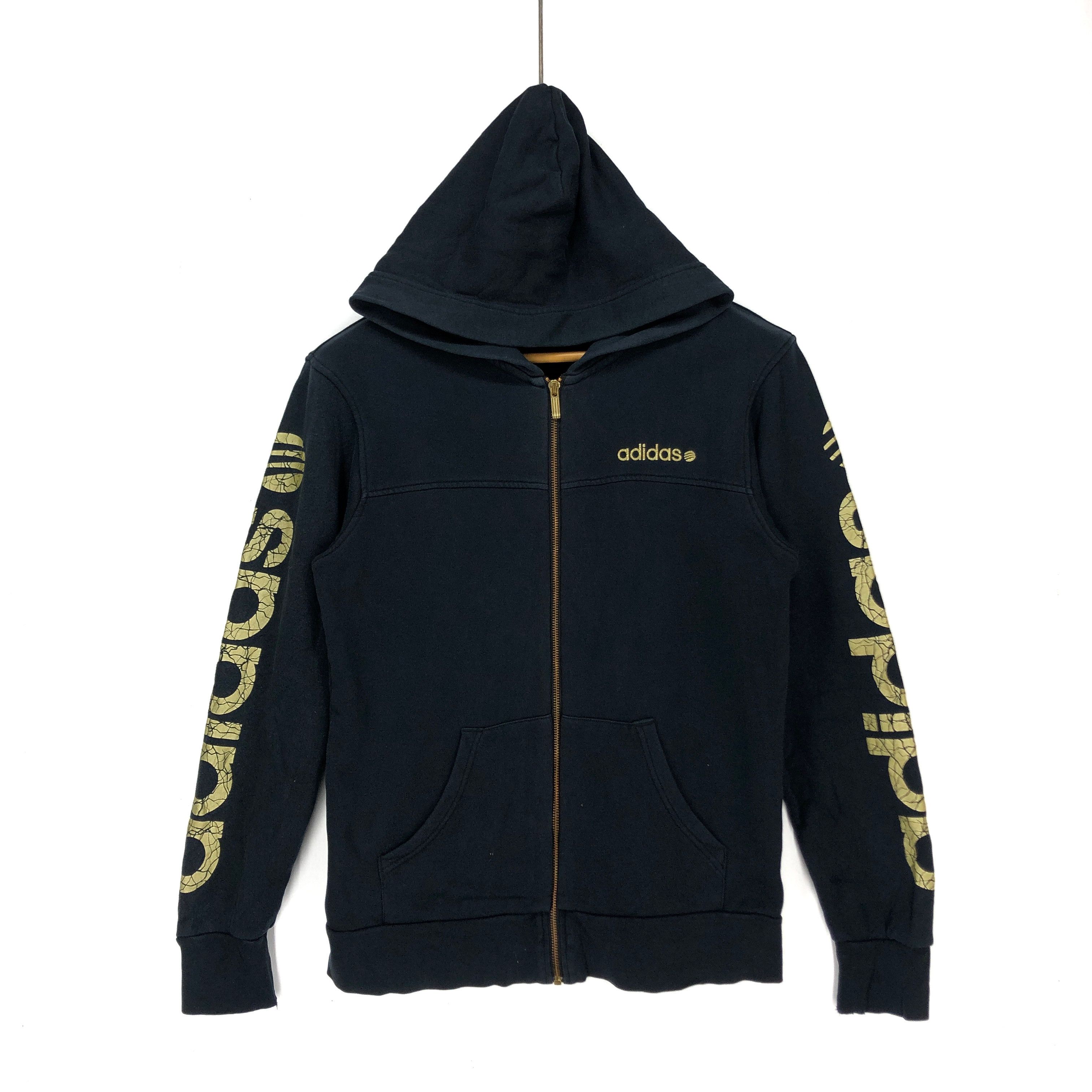 image of Adidas Neo Zipper Hoodie 1154-40 in Black, Men's (Size Small)