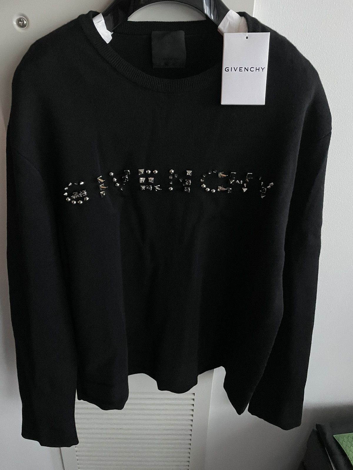Rare $1650 Runway Brand New Limited Studded Crewneck Shirt