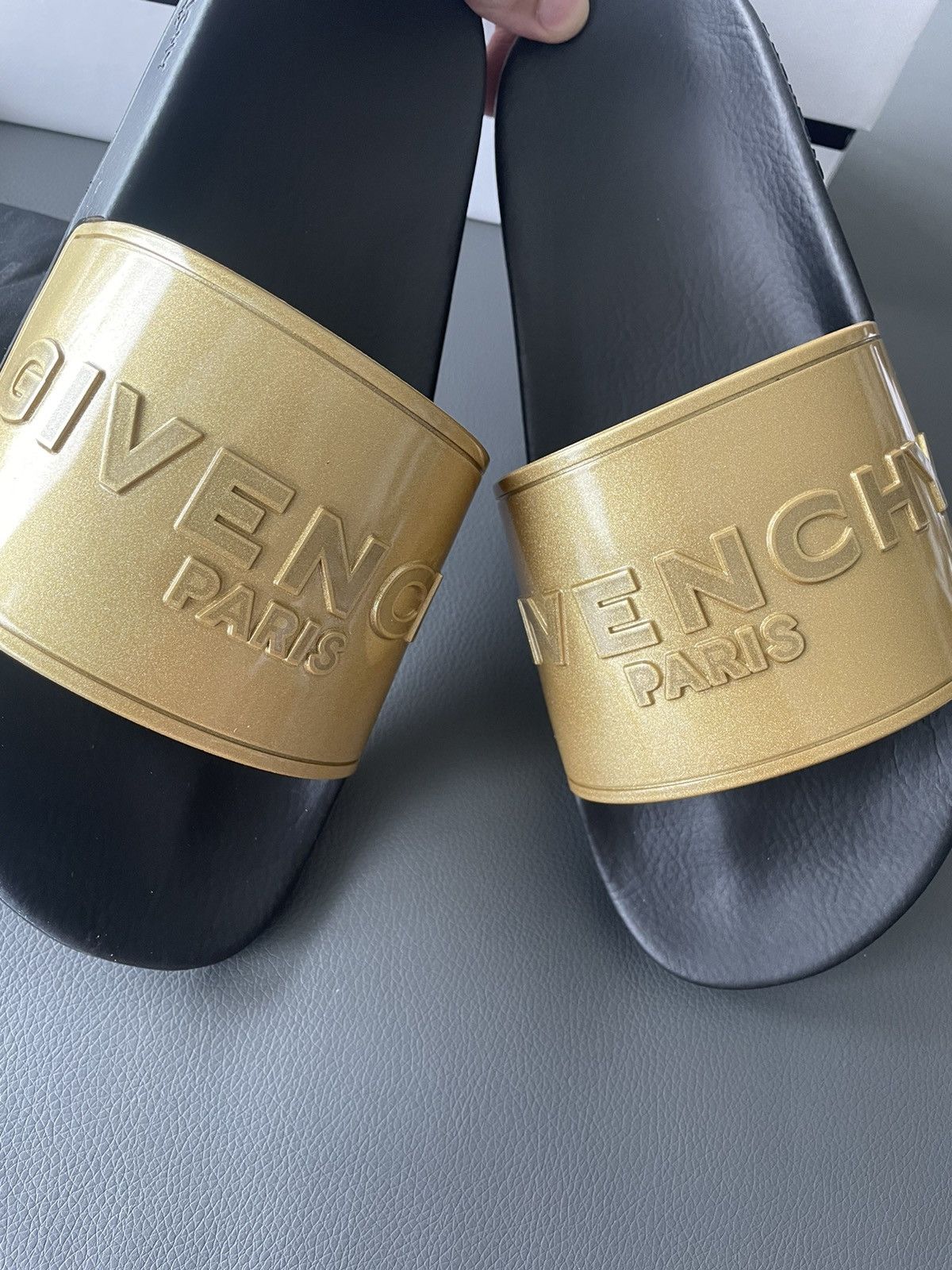 Givenchy Runway Limited Iconic BrandNew Givenchy Logo Slipper Slides Size US 10 / EU 43 - 4 Thumbnail