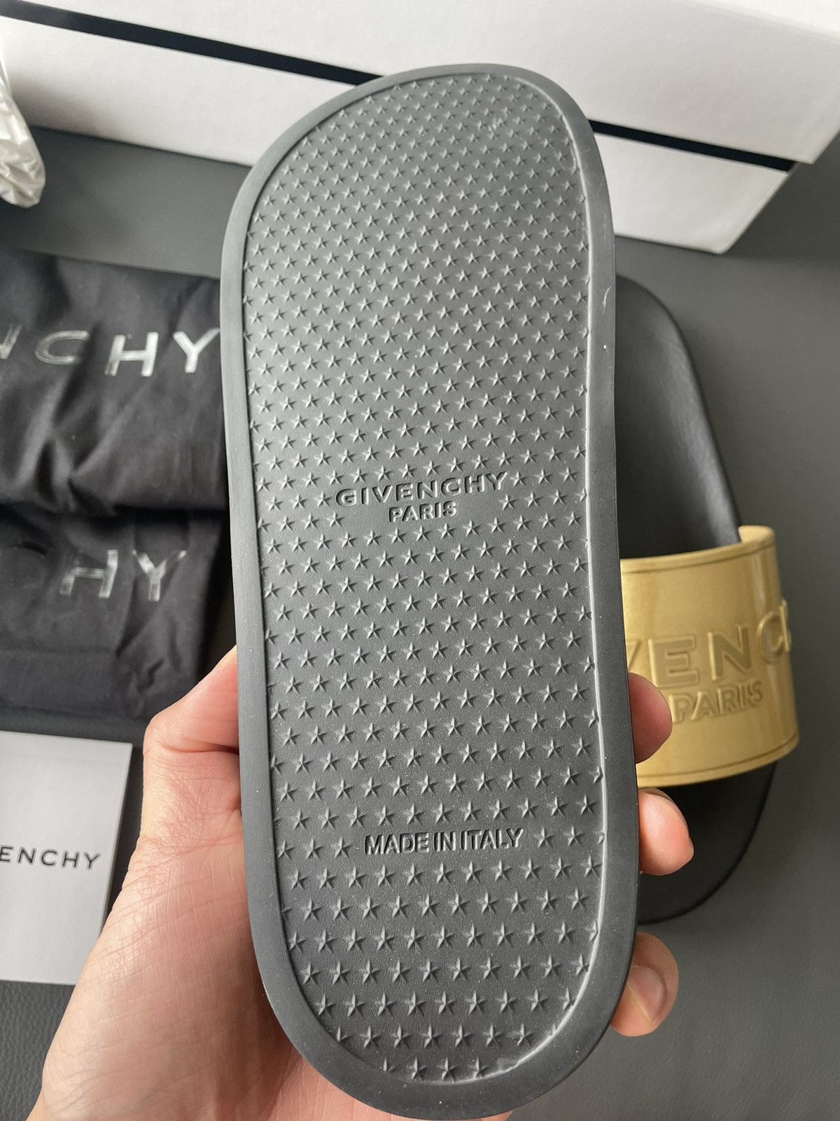 Givenchy Runway Limited Iconic BrandNew Givenchy Logo Slipper Slides Size US 10 / EU 43 - 12 Thumbnail