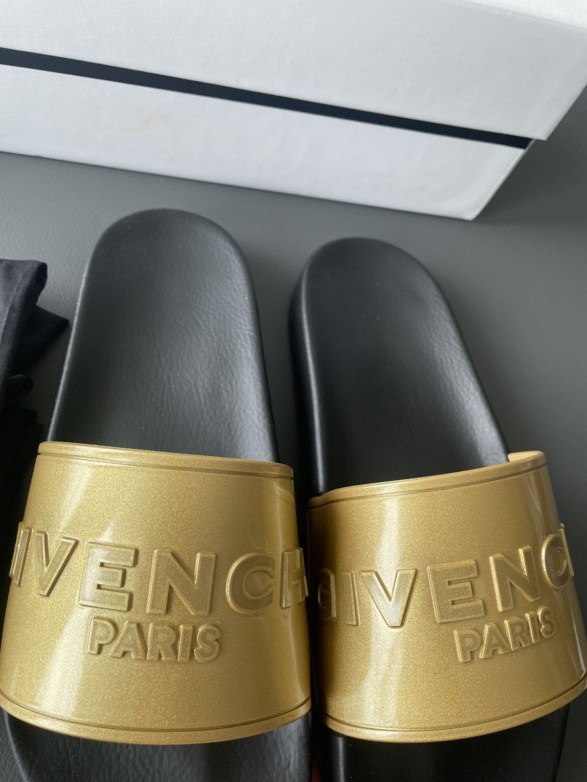 Givenchy Runway Limited Iconic BrandNew Givenchy Logo Slipper Slides Size US 10 / EU 43 - 1 Thumbnail