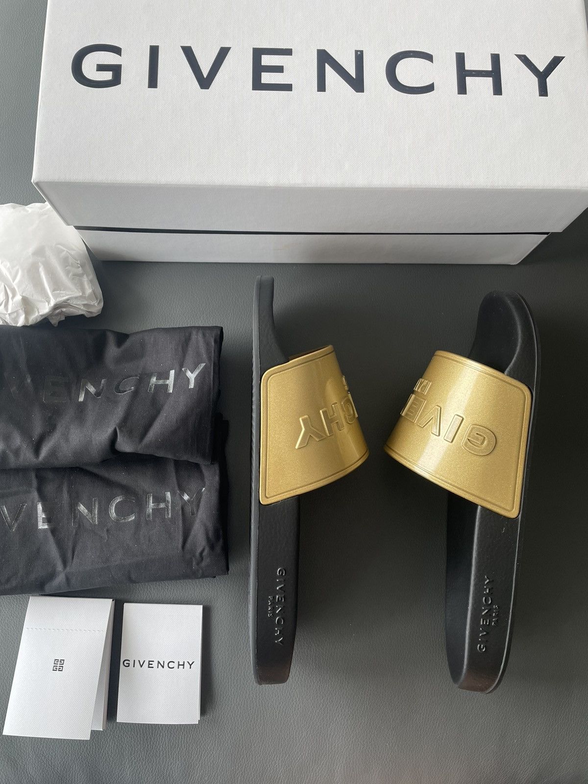 Givenchy Runway Limited Iconic BrandNew Givenchy Logo Slipper Slides Size US 10 / EU 43 - 13 Thumbnail