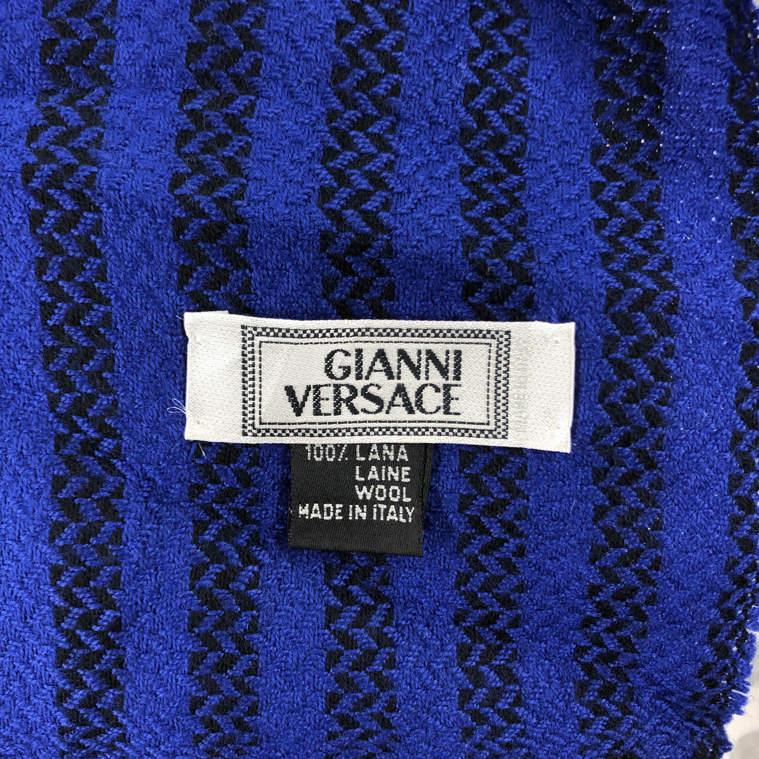 Versace GIANNI VERSACE Made In ITALY Muffler Scarf #0859/AG Size ONE SIZE - 3 Thumbnail