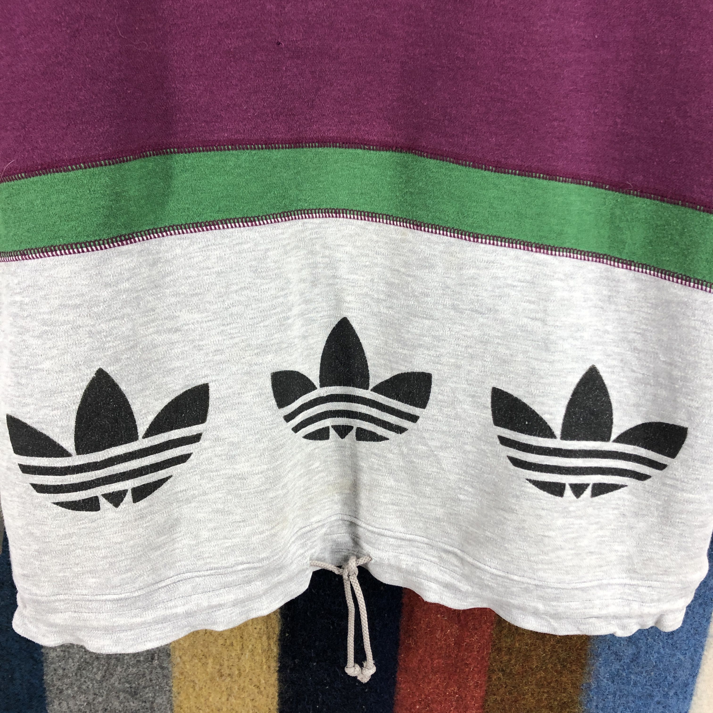 Adidas 90s Vintage ADIDAS TRIFOIL Hoodie Pullover #2718-98 Size US M / EU 48-50 / 2 - 5 Thumbnail
