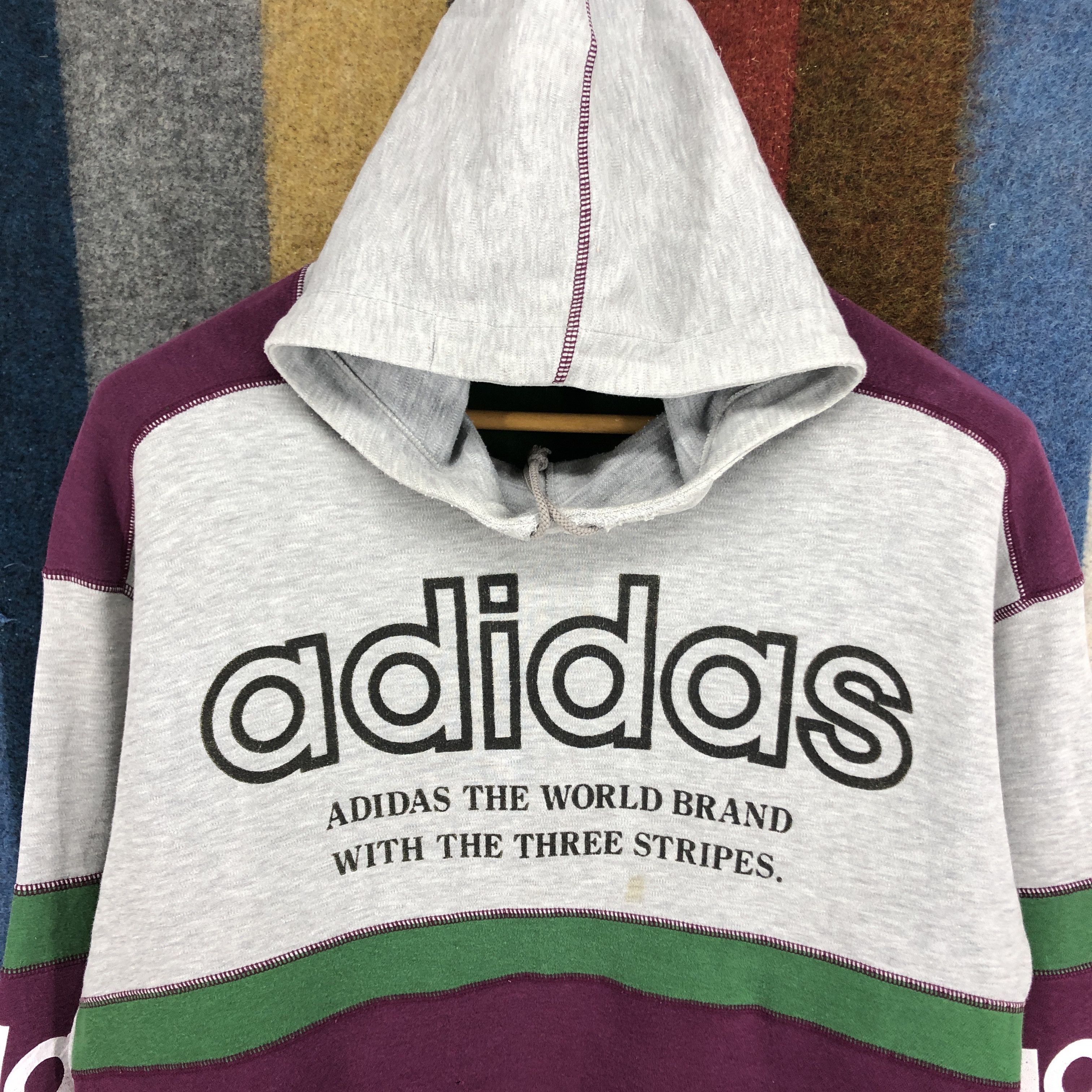 Adidas 90s Vintage ADIDAS TRIFOIL Hoodie Pullover #2718-98 Size US M / EU 48-50 / 2 - 2 Thumbnail