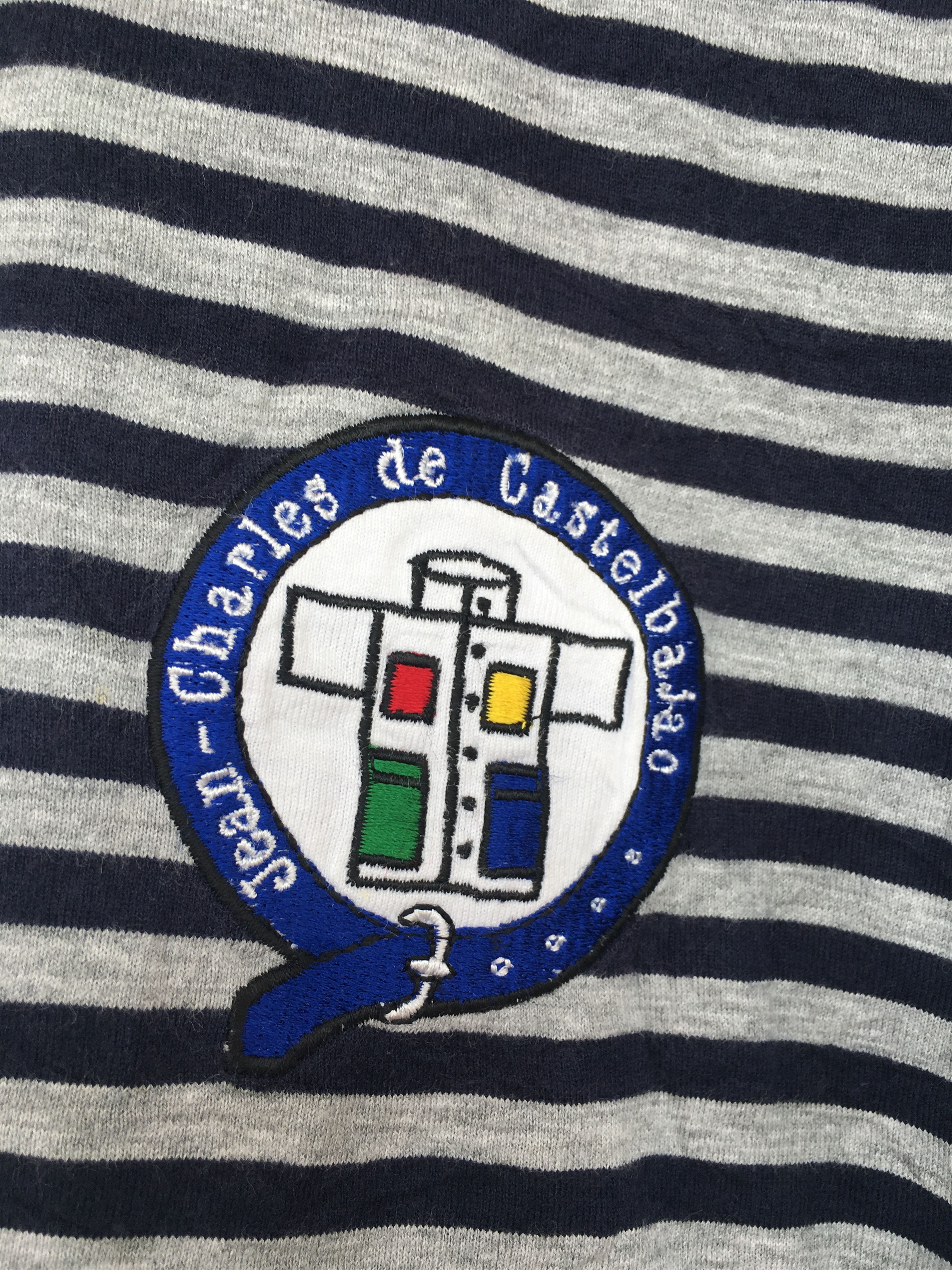 Jean Charles De Castelbajac stripe embroided tee Size US L / EU 52-54 / 3 - 3 Thumbnail