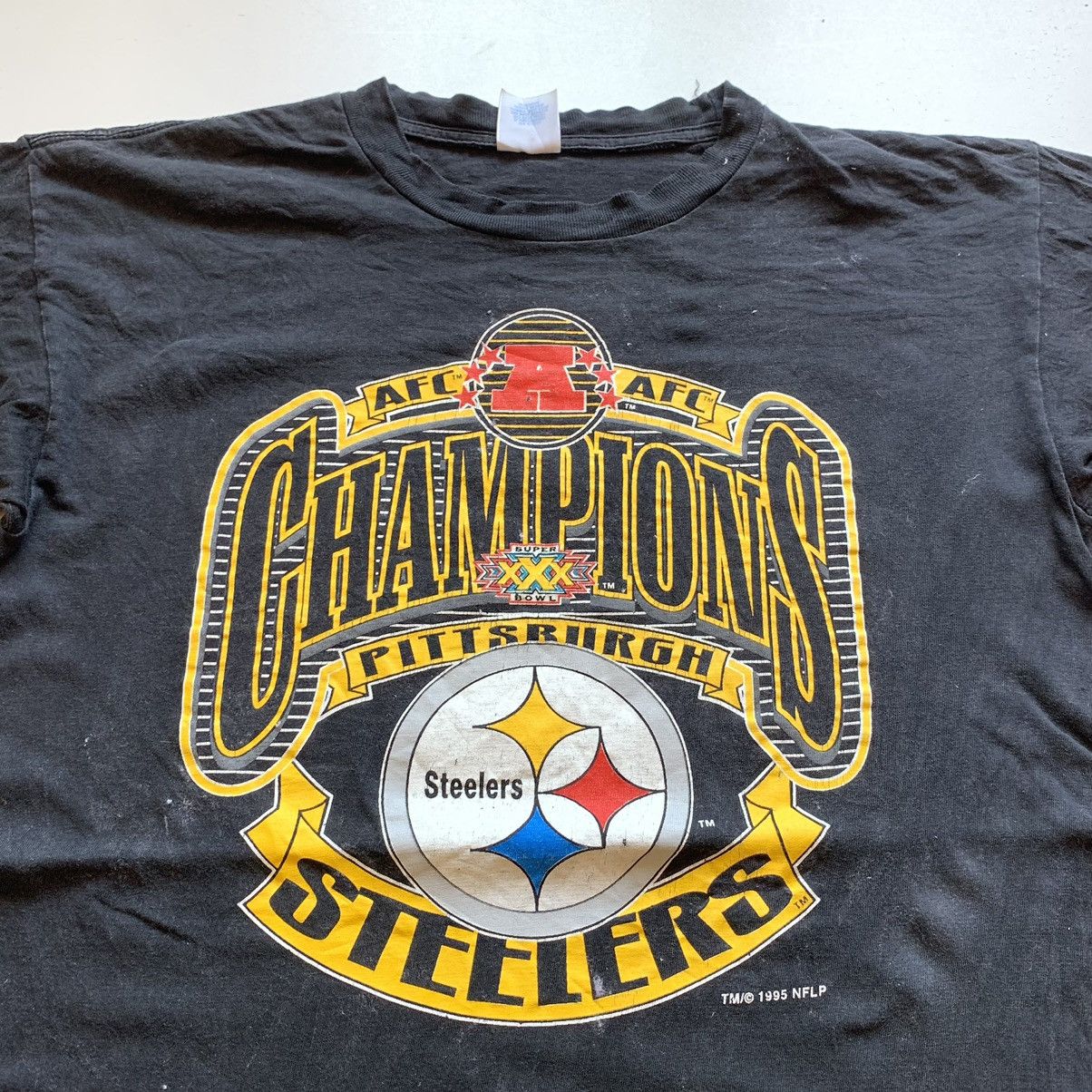 NFL Vintage 90s Pittsburgh Steelers NFL Football Graphic T Shirt Size US L / EU 52-54 / 3 - 2 Thumbnail
