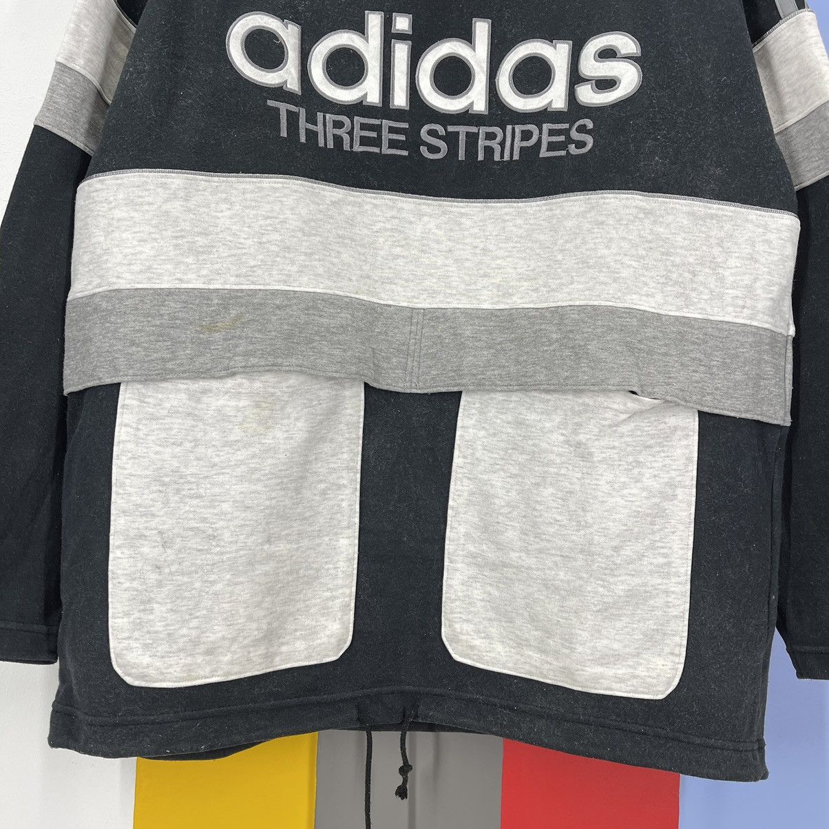 Adidas 90s Vintage ADIDAS Sweatshirt Rare Design #065-104 Size US L / EU 52-54 / 3 - 6 Thumbnail