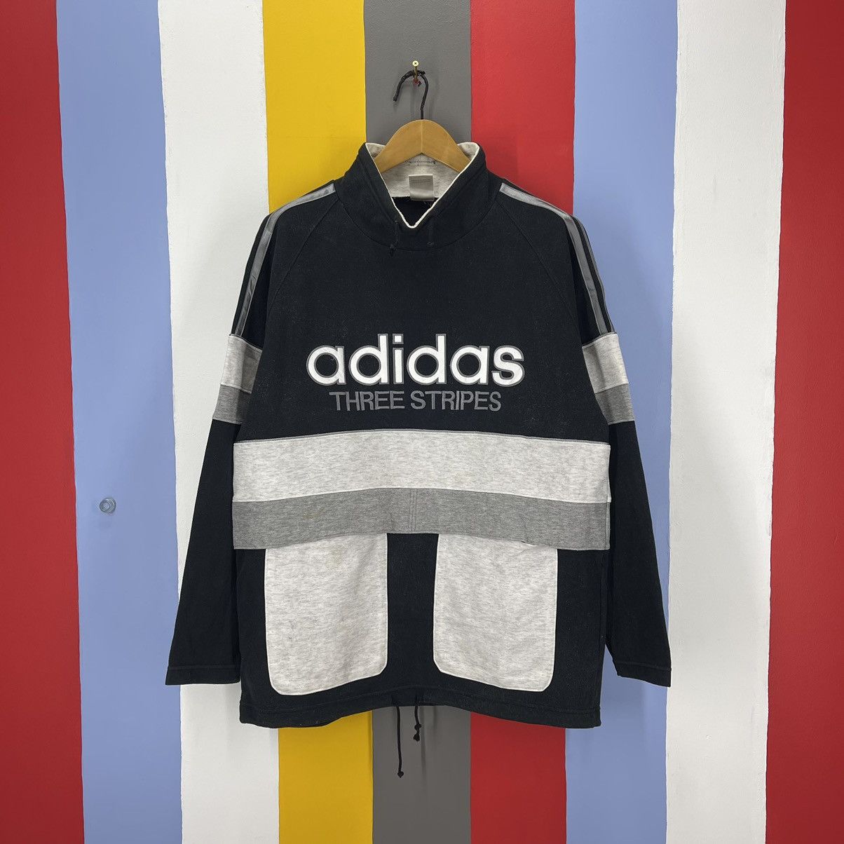 Adidas 90s Vintage ADIDAS Sweatshirt Rare Design #065-104 Size US L / EU 52-54 / 3 - 4 Thumbnail