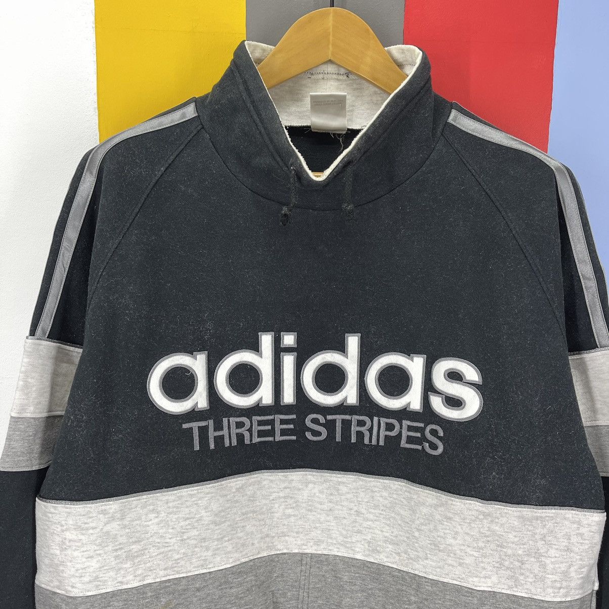 Adidas 90s Vintage ADIDAS Sweatshirt Rare Design #065-104 Size US L / EU 52-54 / 3 - 5 Thumbnail