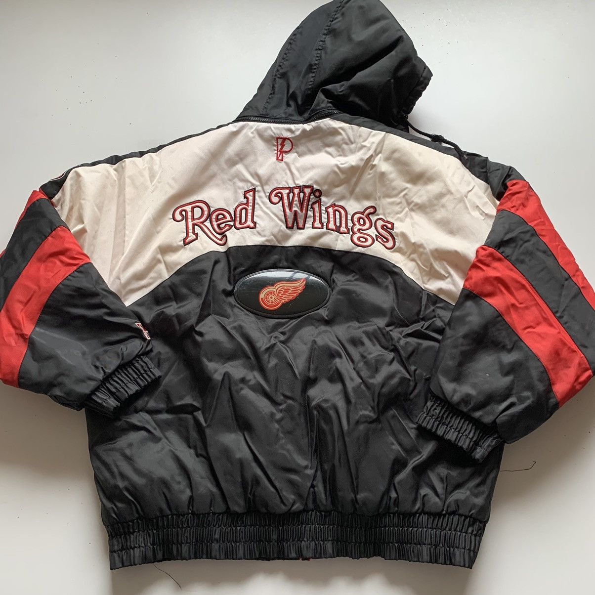 NHL × Starter × Vintage Vintage 90s Detroit Red wings NHL hockey sports jacket rare Size US L / EU 52-54 / 3 - 2 Thumbnail