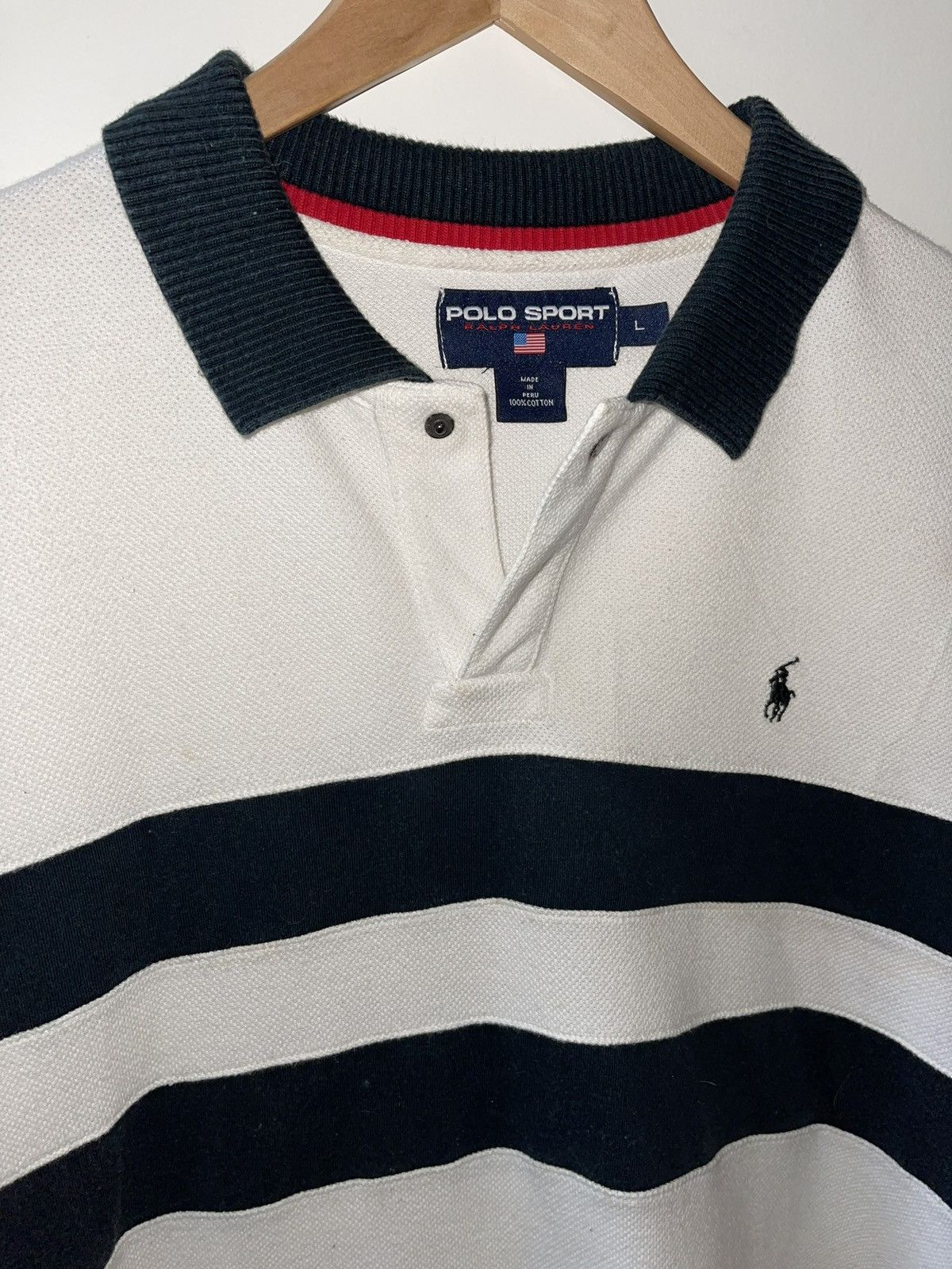 Polo Ralph Lauren Vintage Polo Sport Shirt Size US L / EU 52-54 / 3 - 2 Thumbnail
