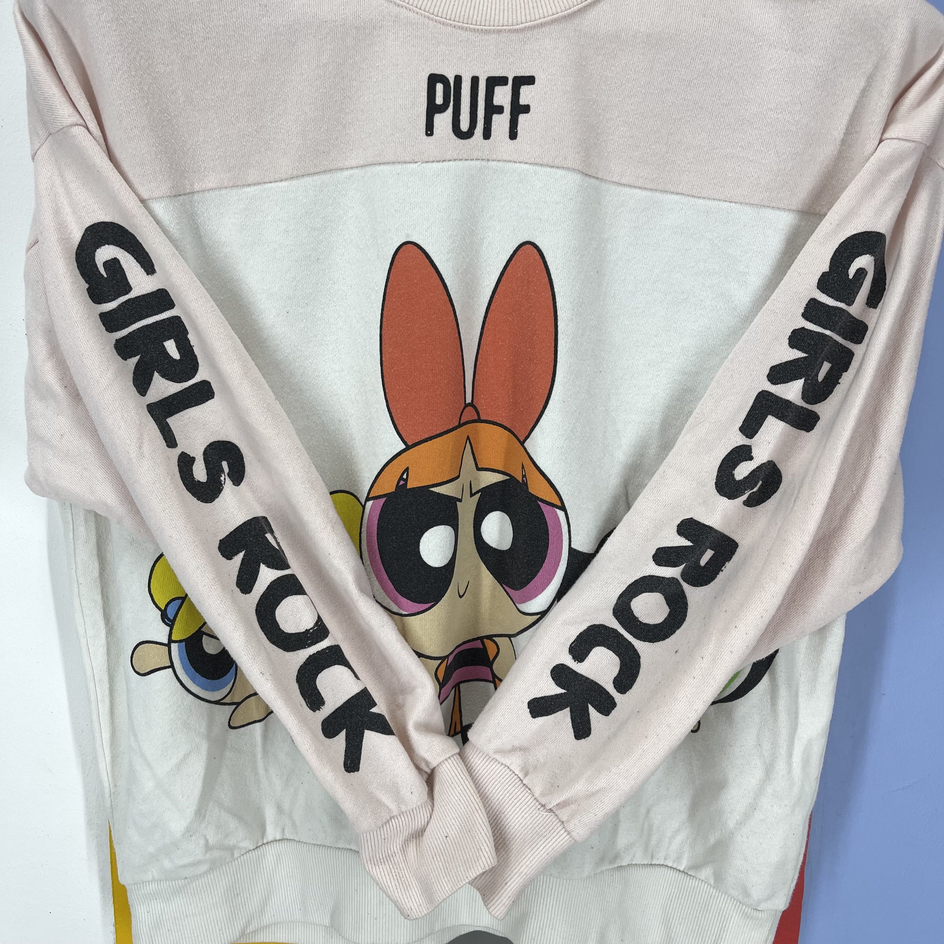 Cartoon Network POWERPUFF GIRLS Girls Rock Crew Neck Sweatshirt #1250/AR Size M / US 6-8 / IT 42-44 - 4 Thumbnail