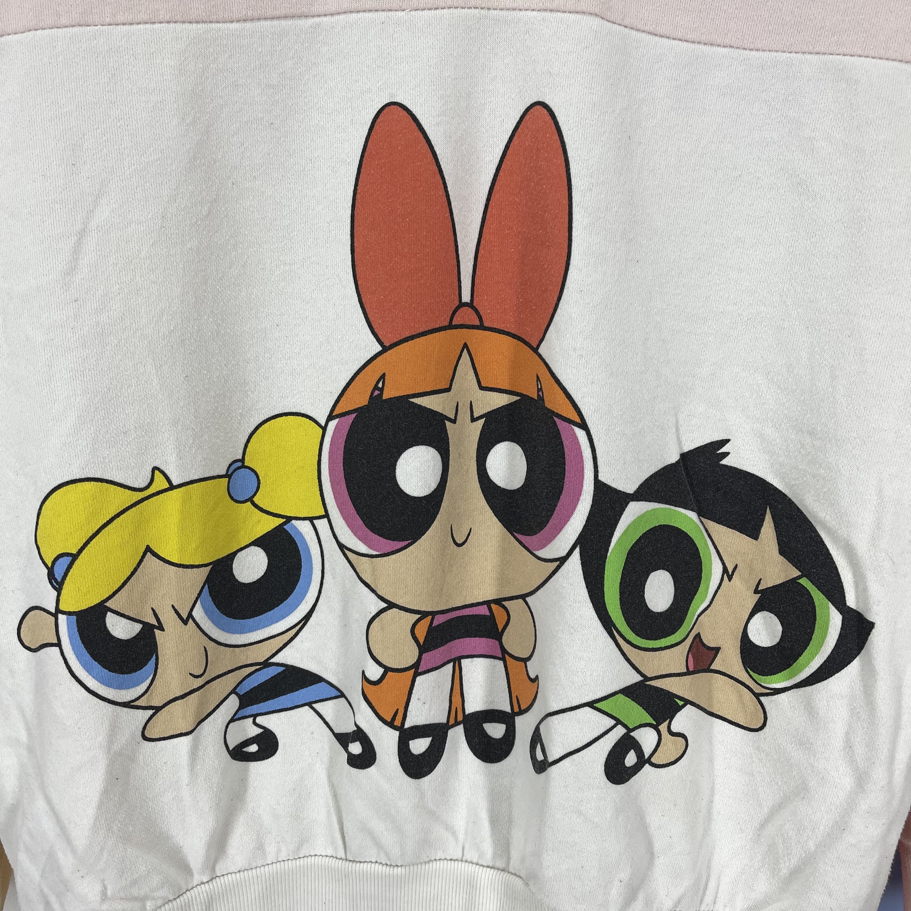 Cartoon Network POWERPUFF GIRLS Girls Rock Crew Neck Sweatshirt #1250/AR Size M / US 6-8 / IT 42-44 - 3 Thumbnail