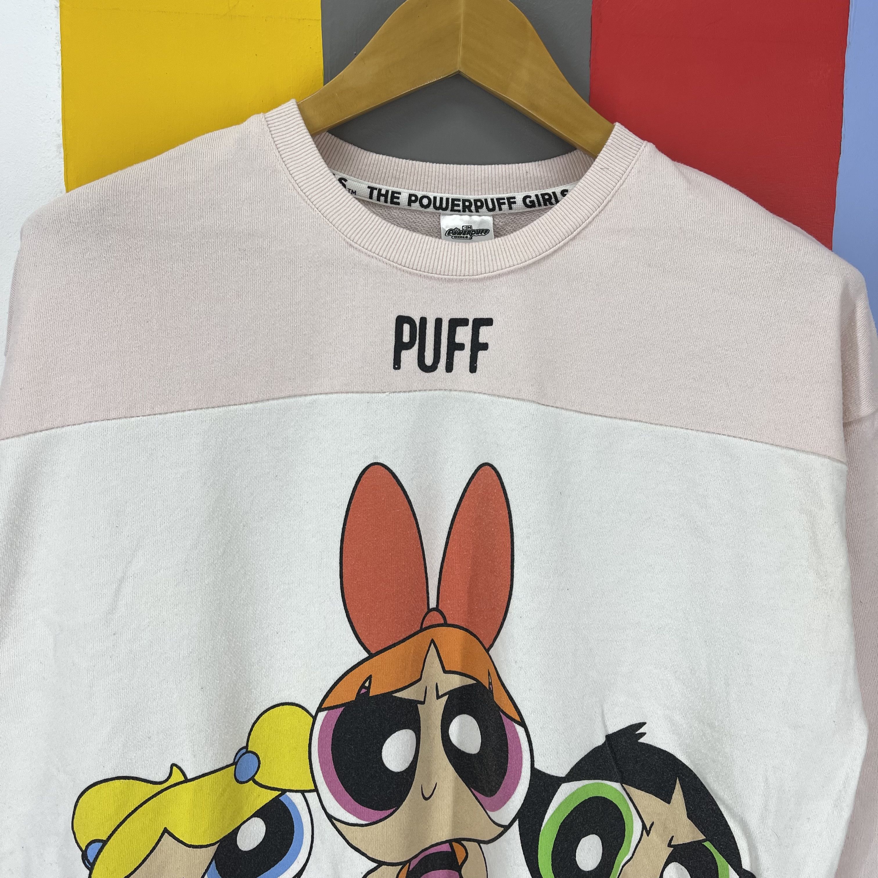 Cartoon Network POWERPUFF GIRLS Girls Rock Crew Neck Sweatshirt #1250/AR Size M / US 6-8 / IT 42-44 - 2 Thumbnail