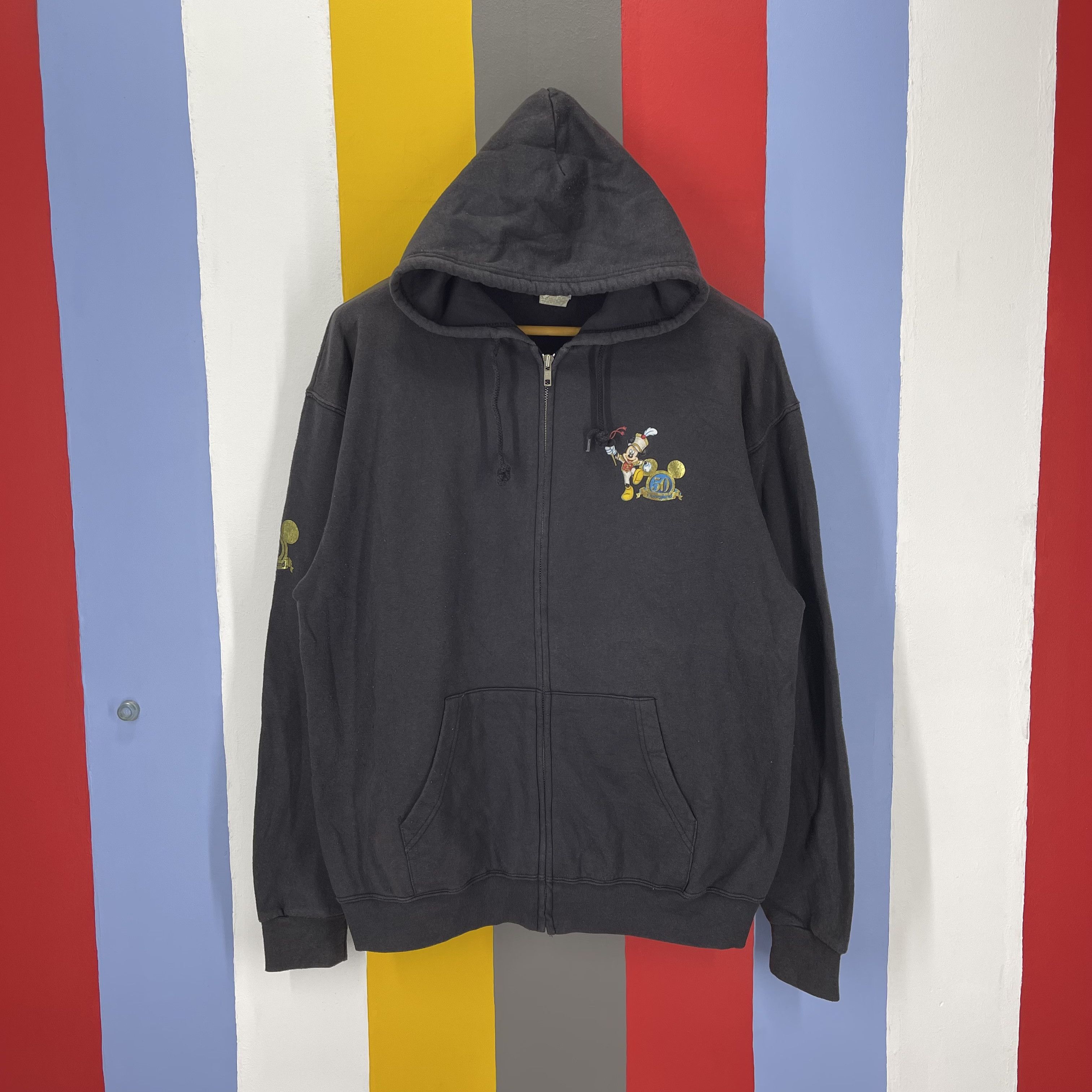 Disney Vintage 50 DISNEYLAND RESORT Zipper Hoodie #1252/AR Size US L / EU 52-54 / 3 - 3 Thumbnail