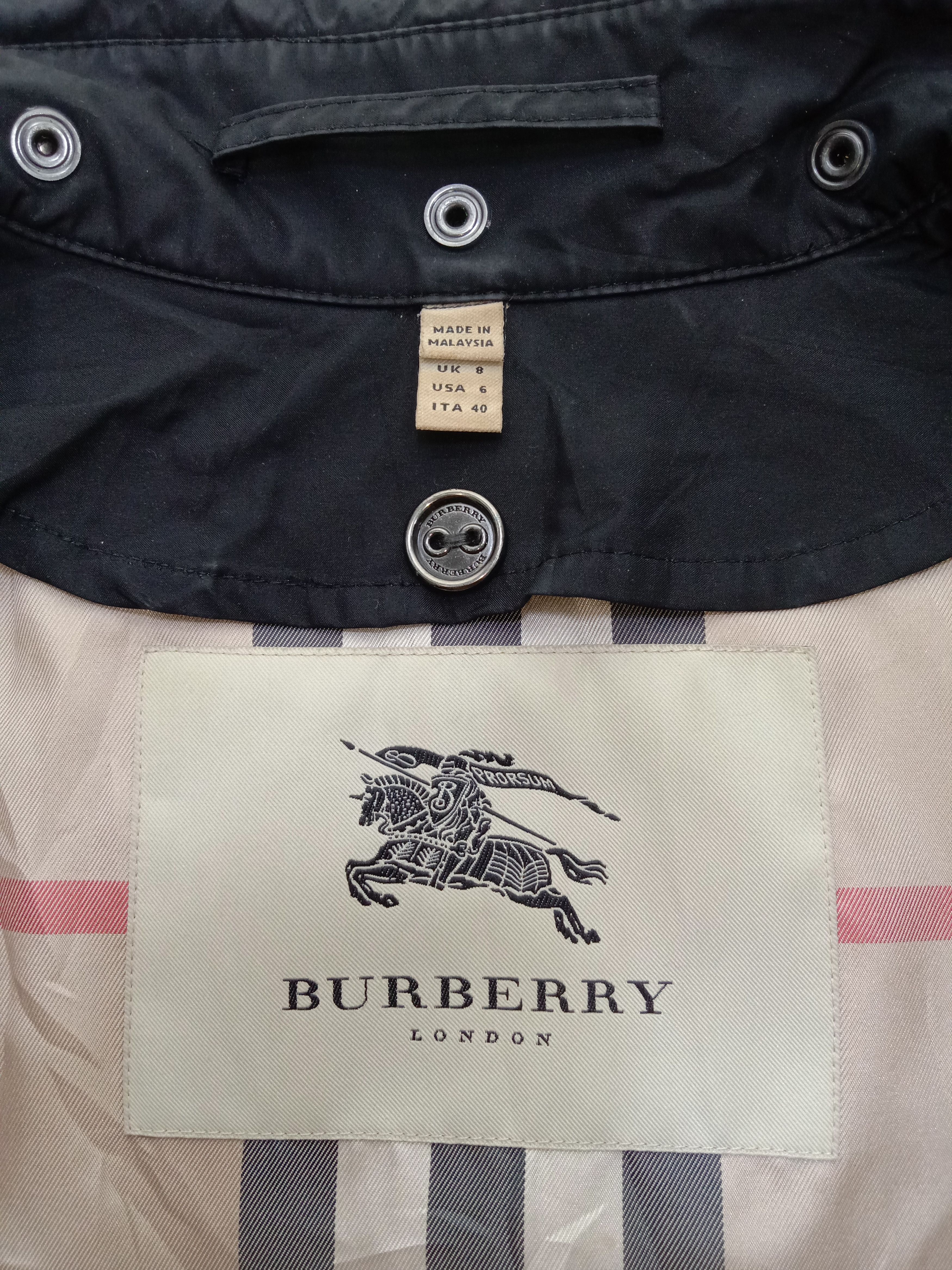 Burberry Vintage Burberry Black Trench Coat Size US M / EU 48-50 / 2 - 24 Thumbnail