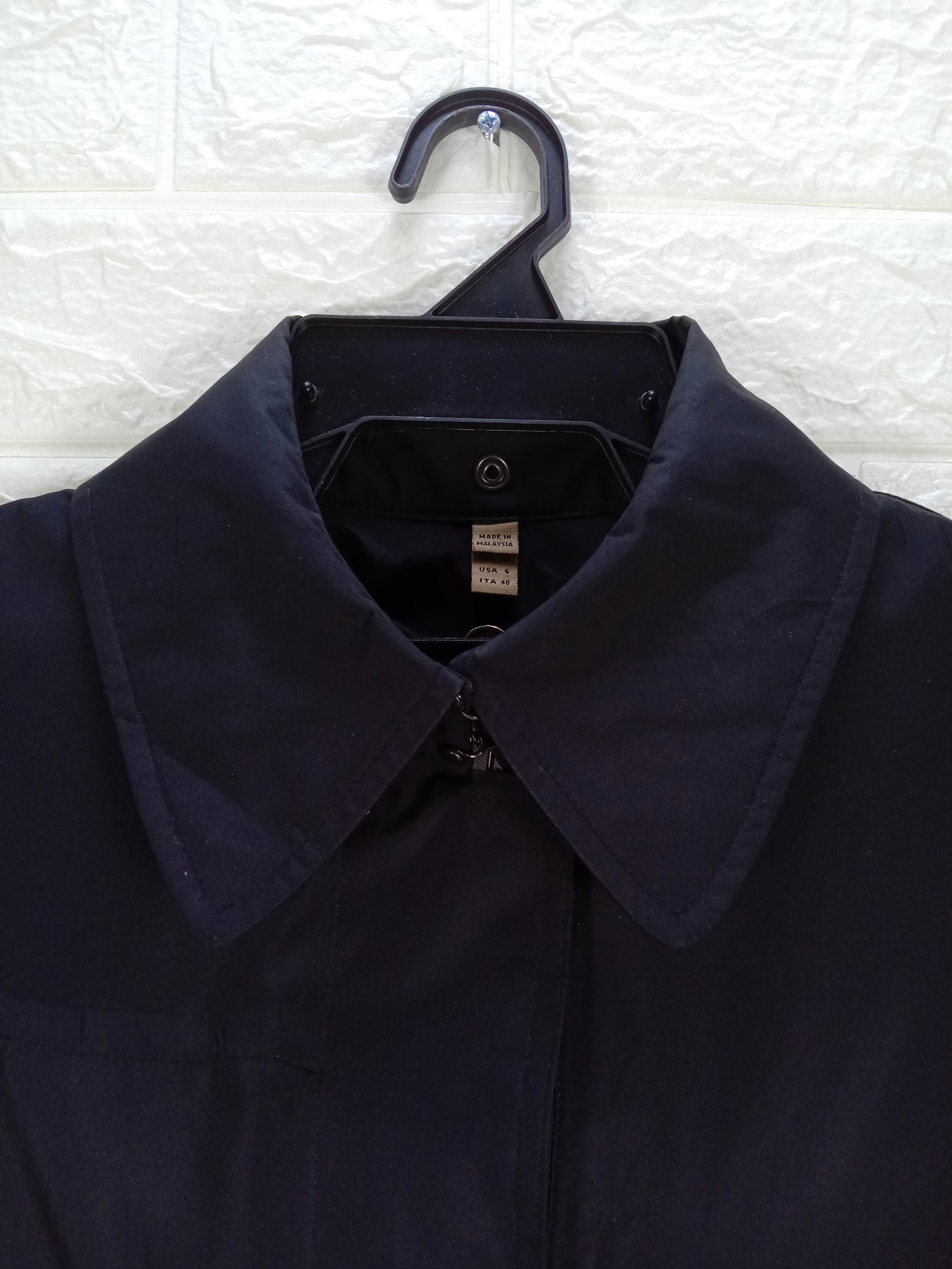 Burberry Vintage Burberry Black Trench Coat Size US M / EU 48-50 / 2 - 2 Thumbnail