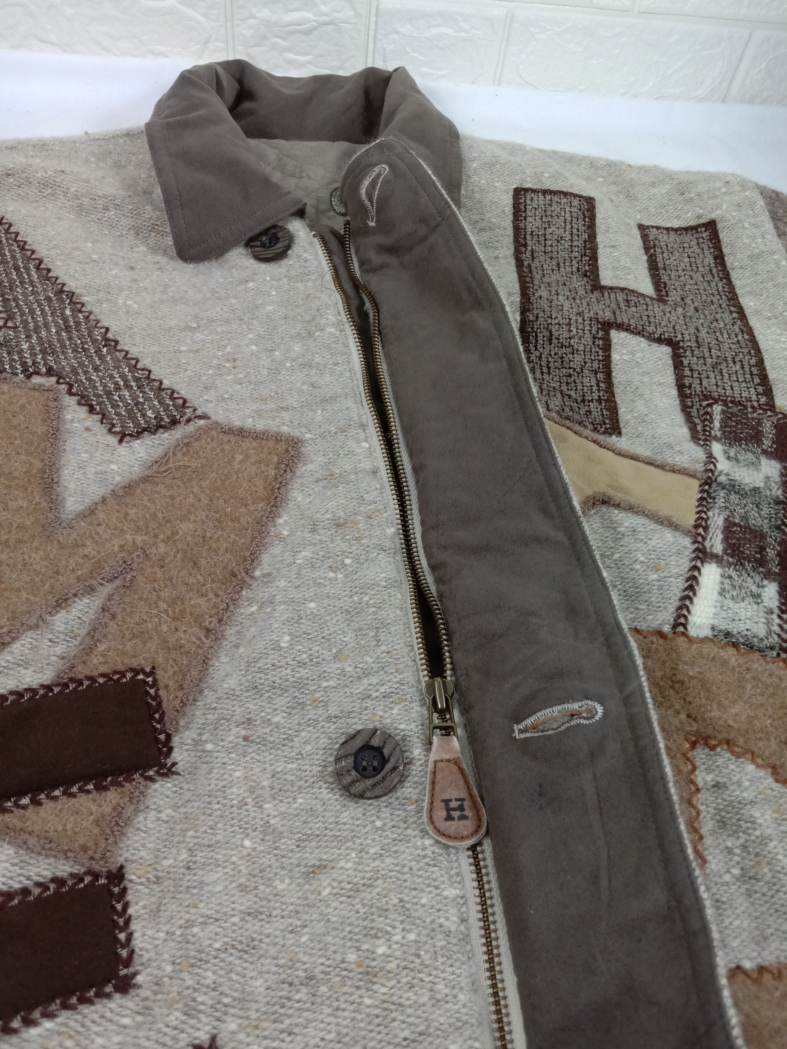 Hardy Amies Vintage Hardy Amies Patchwork Design Jacket Size US XL / EU 56 / 4 - 8 Thumbnail