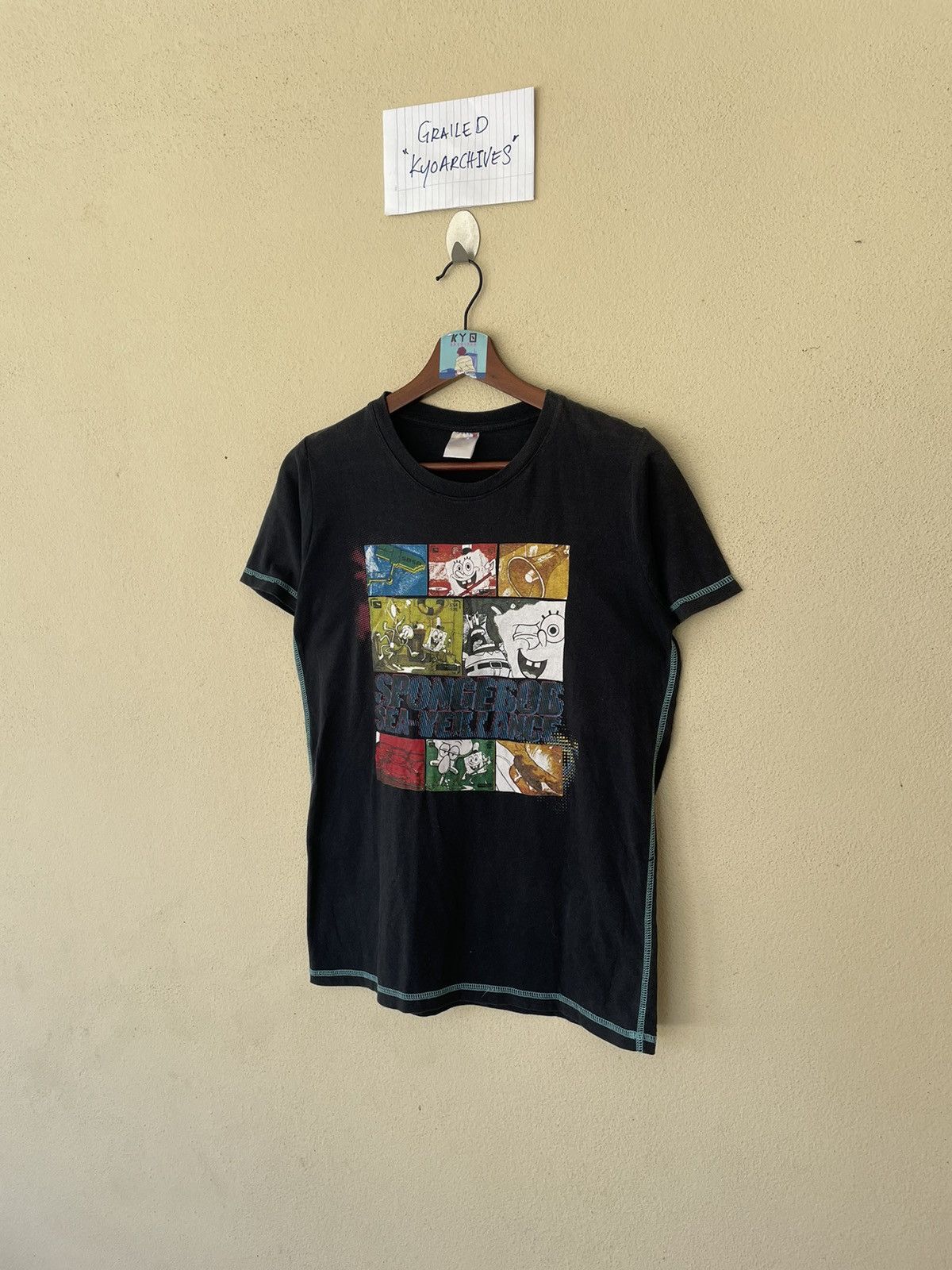 Nickelodeon SPONGEBOB SQUAREPANT BLACK TEE Size US S / EU 44-46 / 1 - 2 Thumbnail