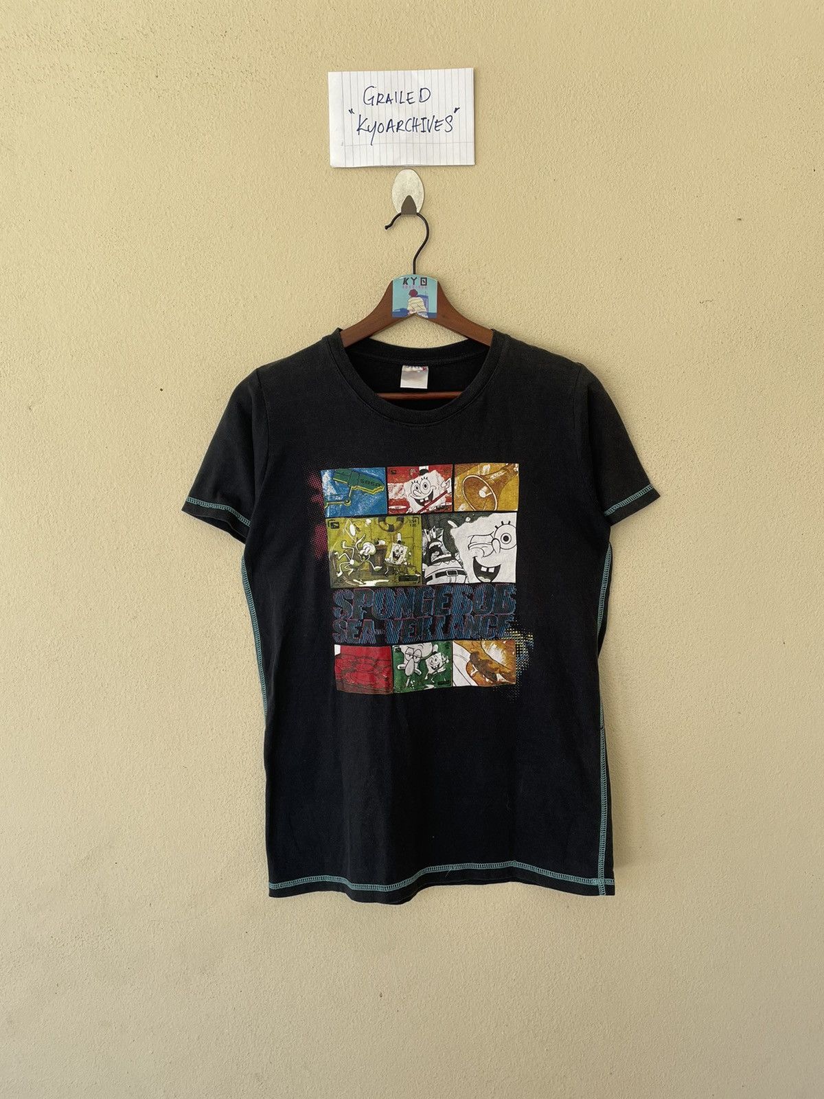 Nickelodeon SPONGEBOB SQUAREPANT BLACK TEE Size US S / EU 44-46 / 1 - 1 Thumbnail