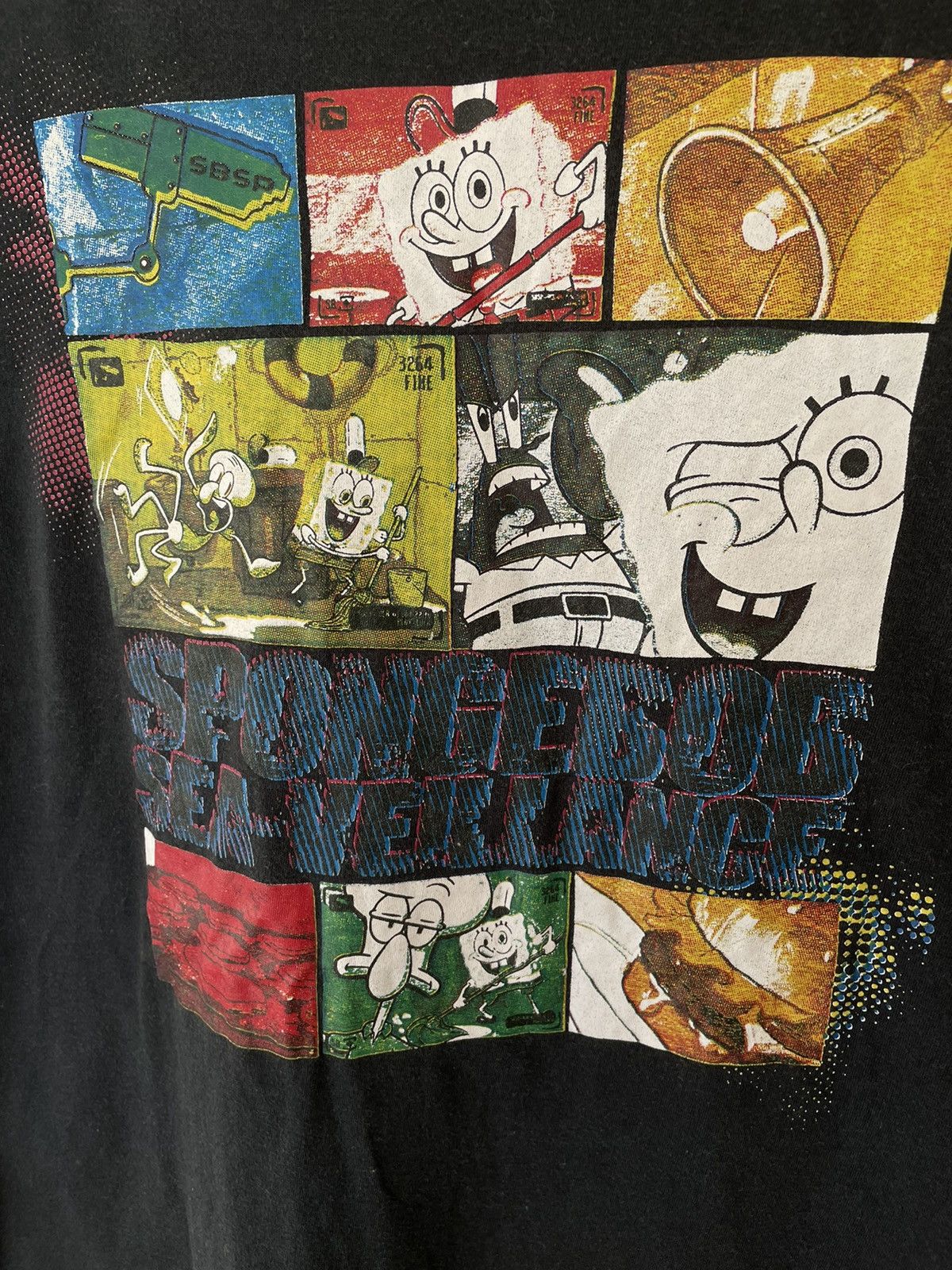 Nickelodeon SPONGEBOB SQUAREPANT BLACK TEE Size US S / EU 44-46 / 1 - 4 Thumbnail
