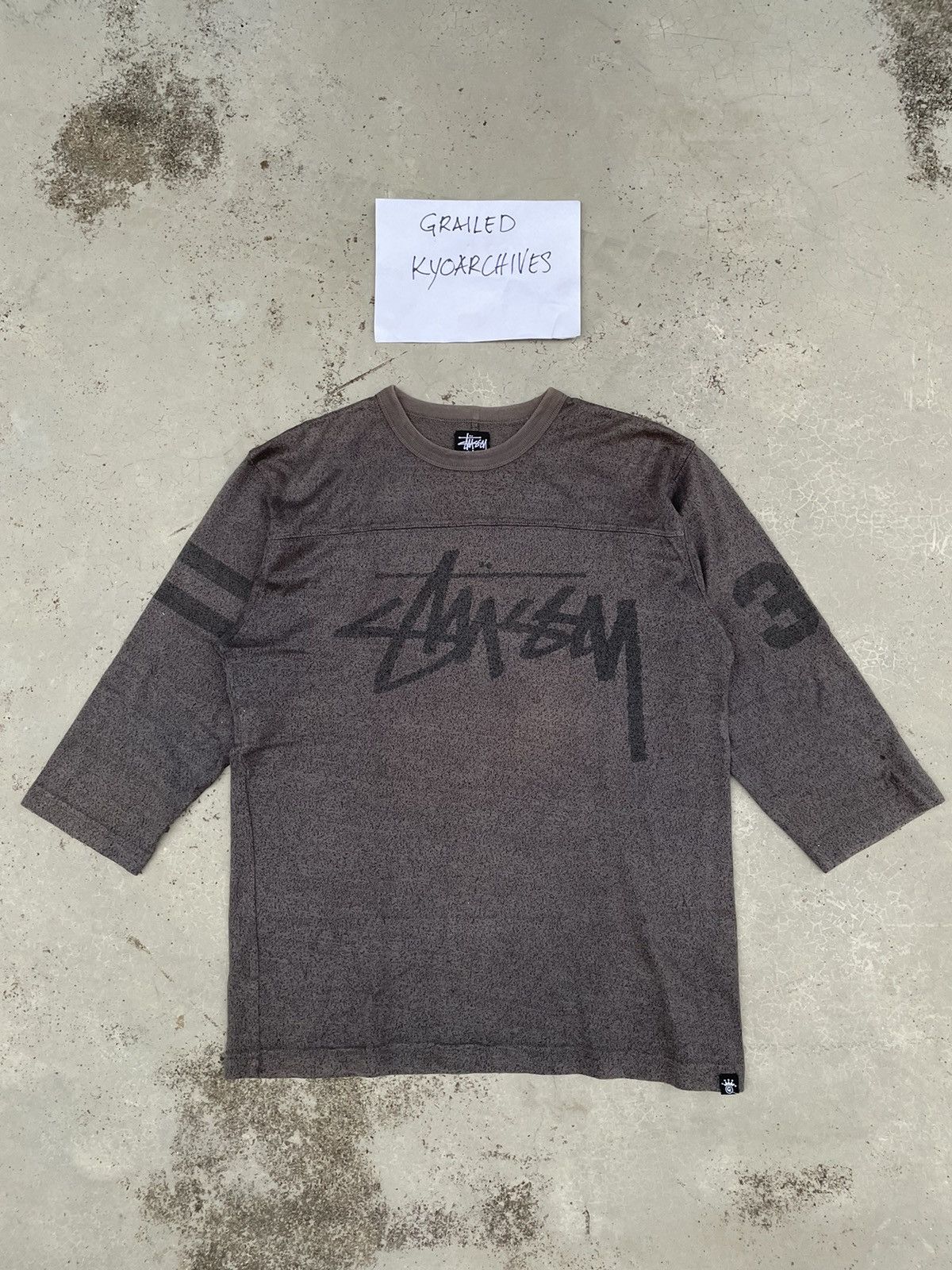 Stussy STUSSY SPELL OUT 3 QUARTER TEE Size US S / EU 44-46 / 1 - 2 Thumbnail