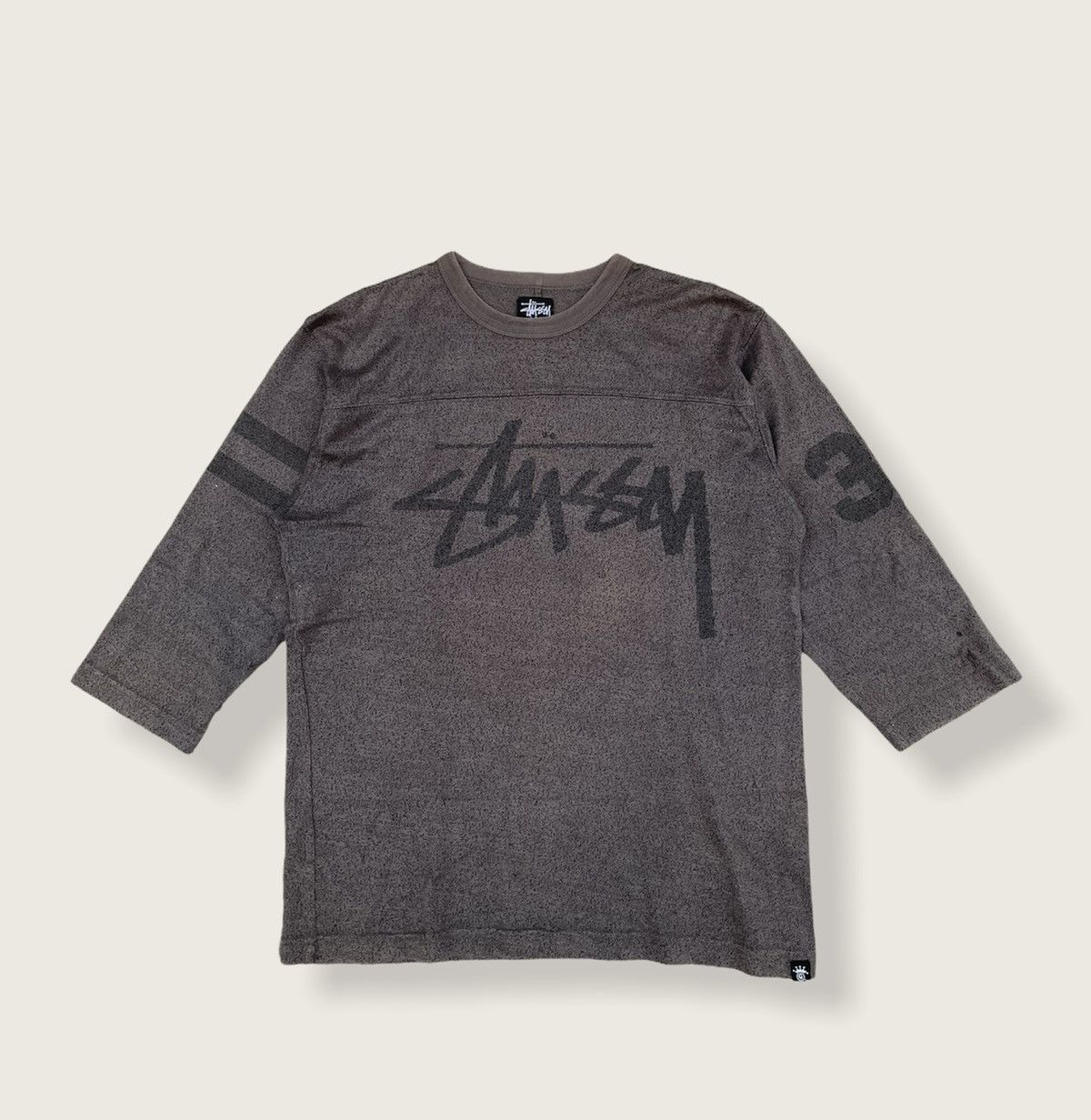 Stussy STUSSY SPELL OUT 3 QUARTER TEE Size US S / EU 44-46 / 1 - 1 Thumbnail