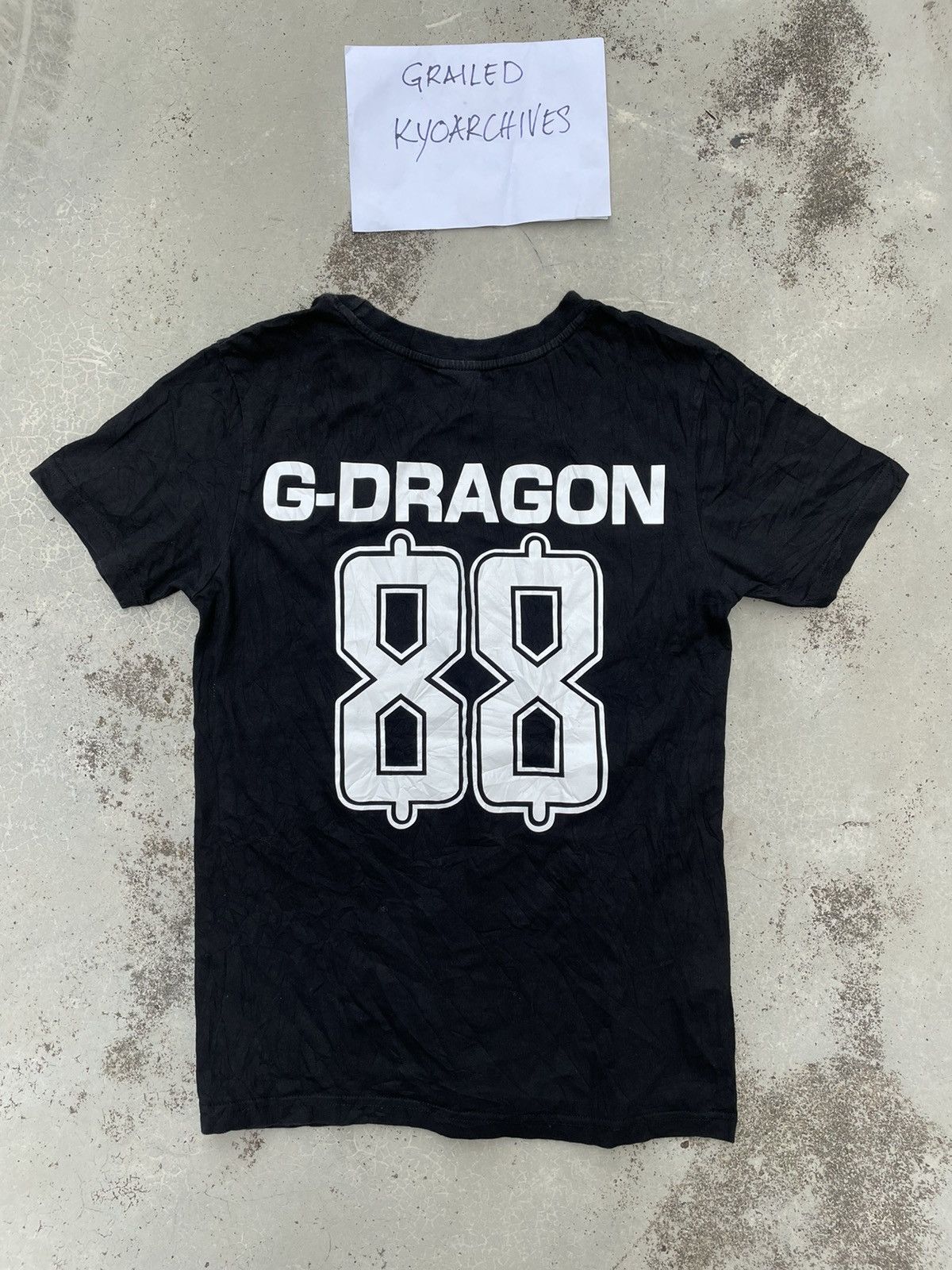 Band Tees 88 G-DRAGON BLACK TEE Size US M / EU 48-50 / 2 - 3 Thumbnail