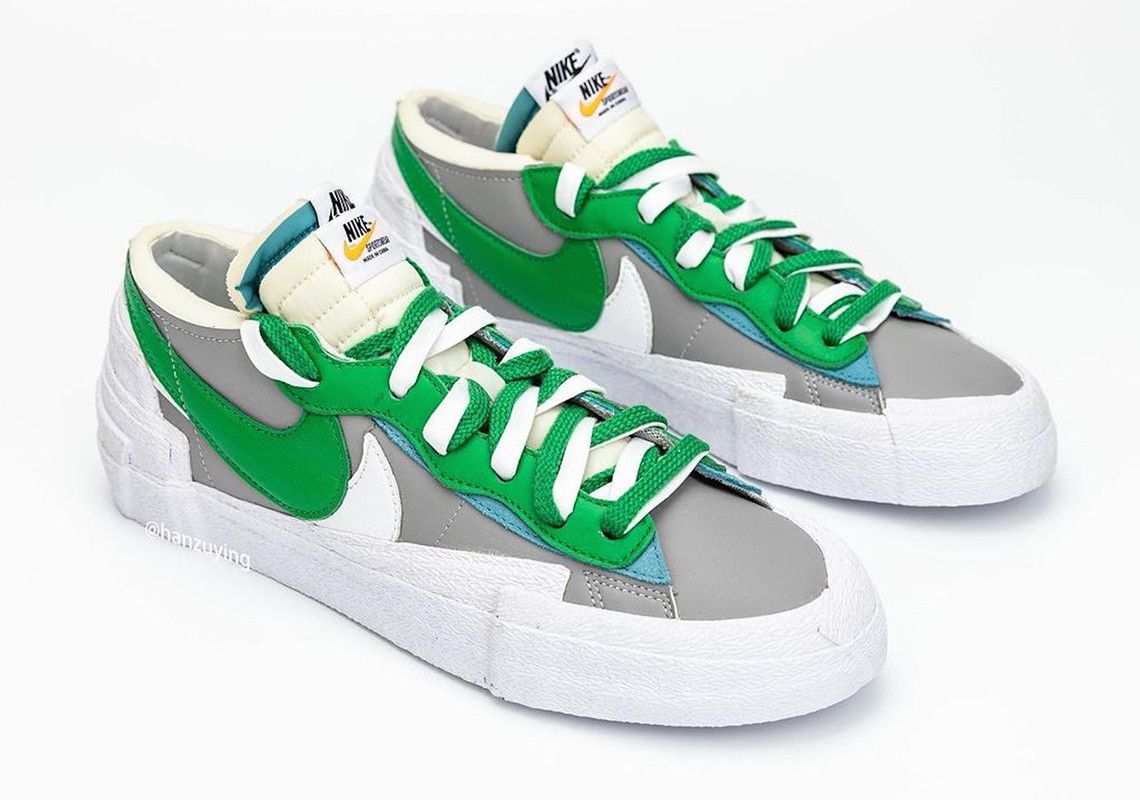 Nike Nike Sacai Blazer Low Green | Grailed