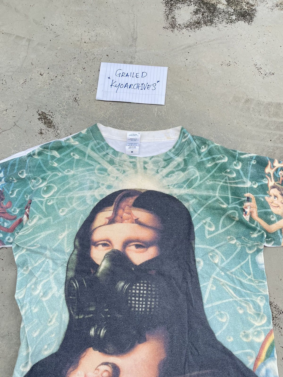 Japanese Brand × Vintage Y2K OVERPRINTED MONA LISA PANDEMIC PARODY Size US M / EU 48-50 / 2 - 2 Thumbnail