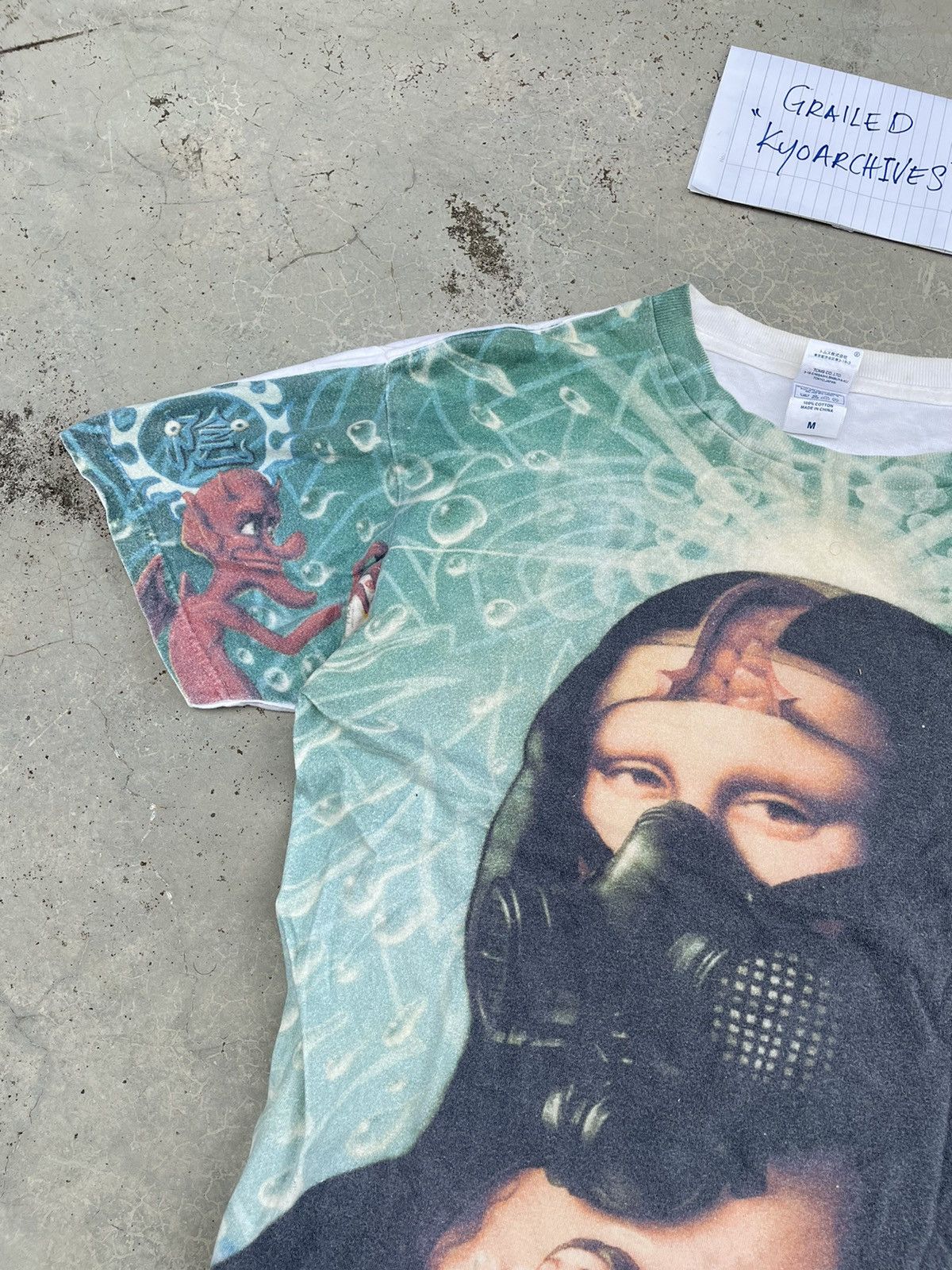 Japanese Brand × Vintage Y2K OVERPRINTED MONA LISA PANDEMIC PARODY Size US M / EU 48-50 / 2 - 3 Thumbnail