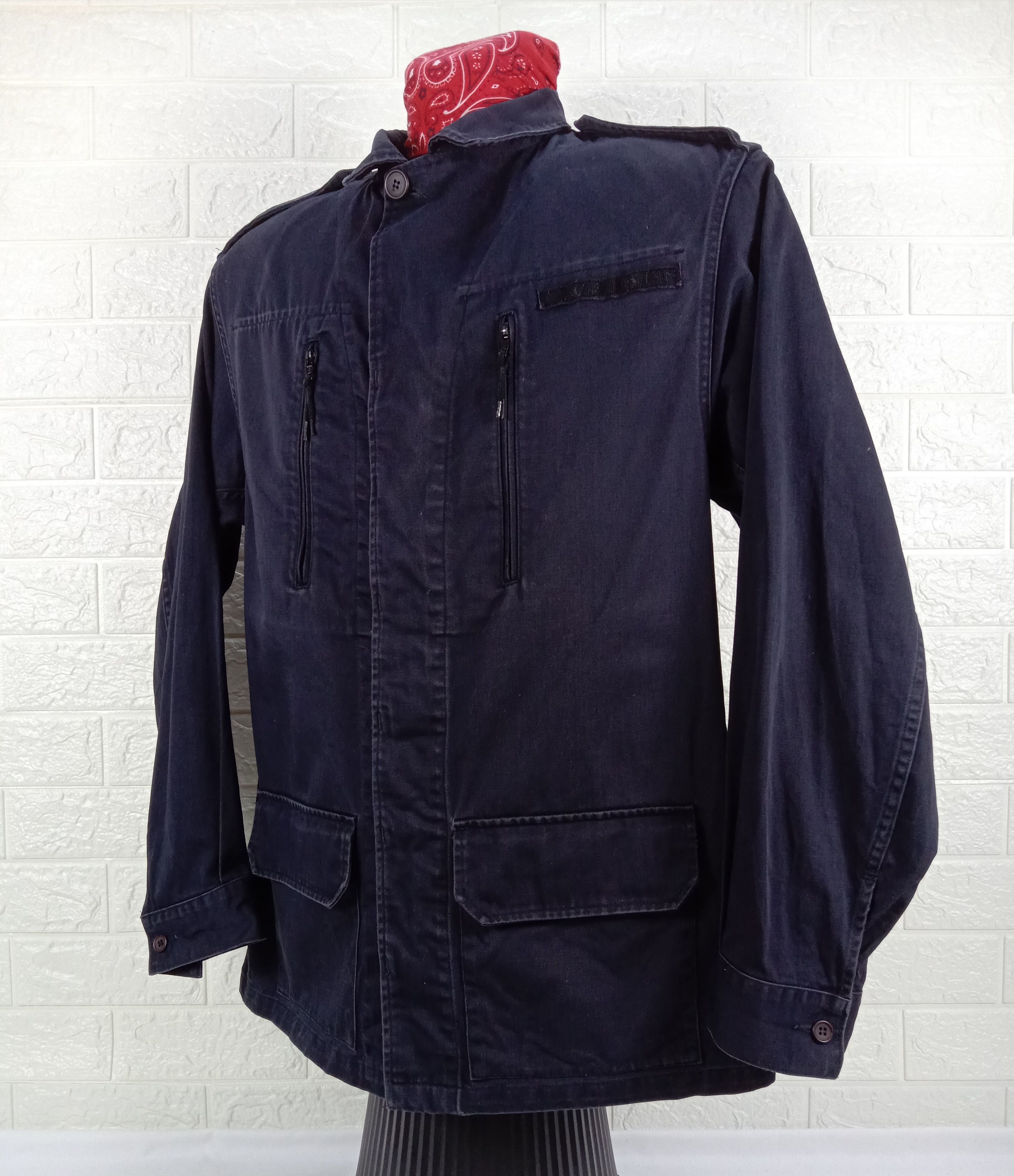 A.P.C. A.P.C. Rue De Fleurus Paris Dark Blue Button Jacket Size US L / EU 52-54 / 3 - 3 Thumbnail