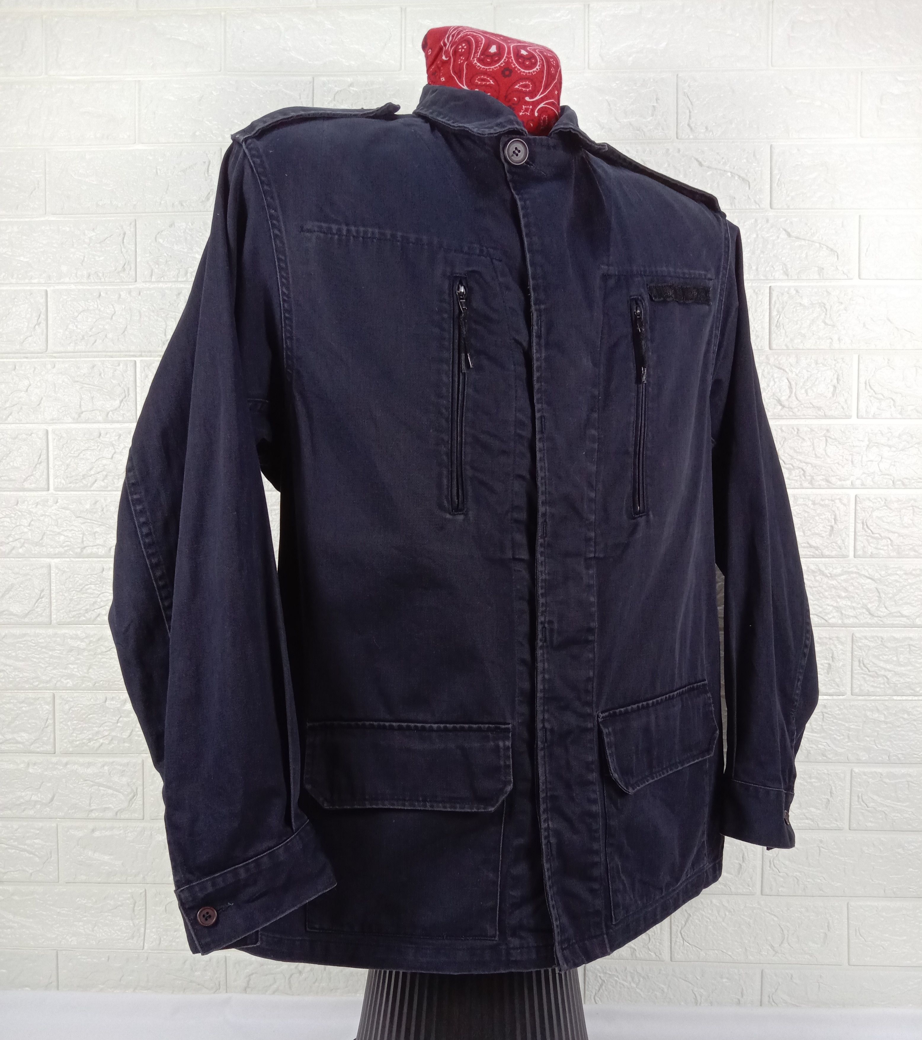 A.P.C. A.P.C. Rue De Fleurus Paris Dark Blue Button Jacket Size US L / EU 52-54 / 3 - 2 Thumbnail