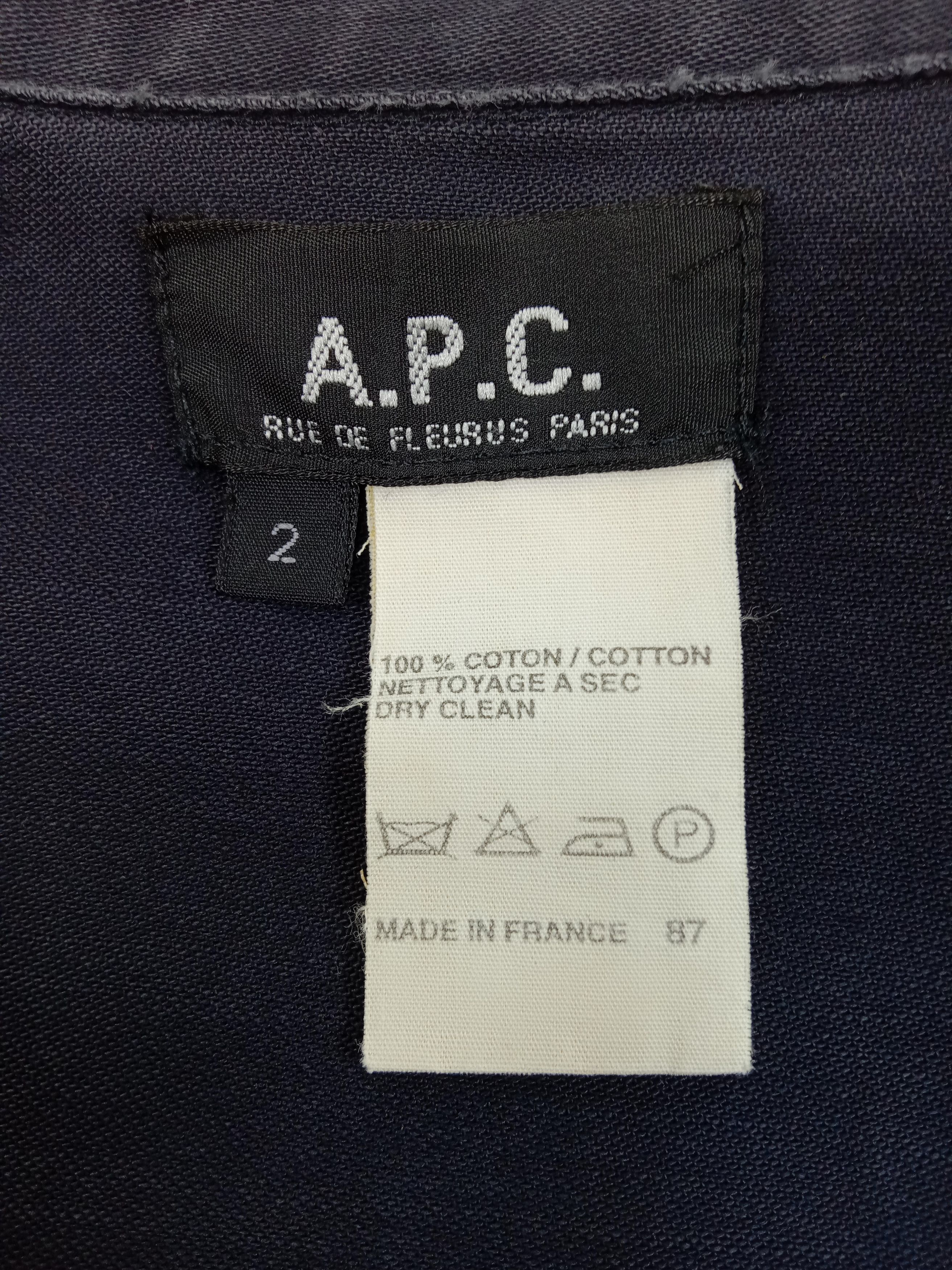 A.P.C. A.P.C. Rue De Fleurus Paris Dark Blue Button Jacket Size US L / EU 52-54 / 3 - 9 Thumbnail