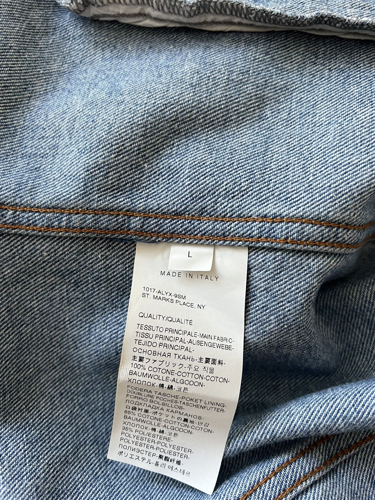 1017 ALYX 9SM Alyx Print Denim Jacket Size US L / EU 52-54 / 3 - 6 Thumbnail