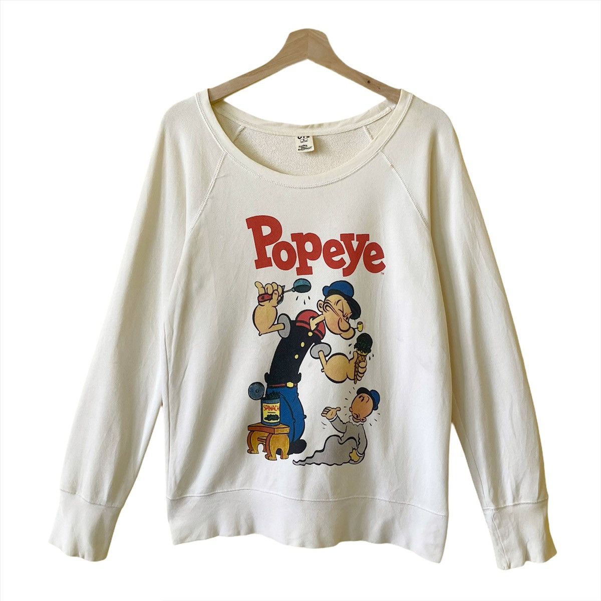 Cartoon Network Popeye Printed Big Logo Crewneck Sweatshirt Size M Size US M / EU 48-50 / 2 - 1 Thumbnail