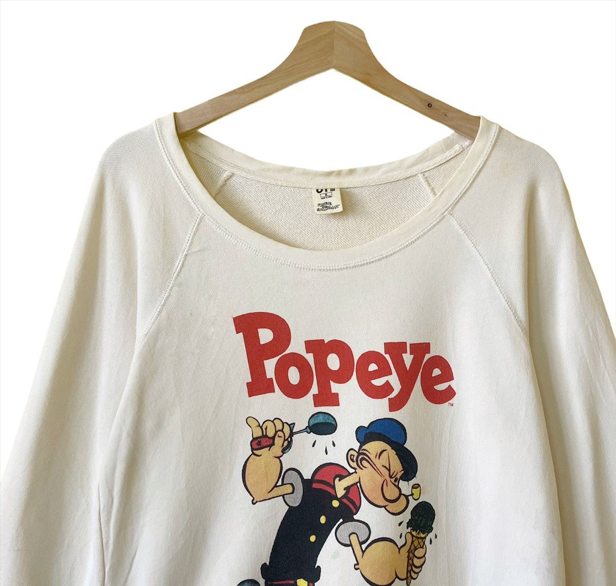 Cartoon Network Popeye Printed Big Logo Crewneck Sweatshirt Size M Size US M / EU 48-50 / 2 - 4 Thumbnail