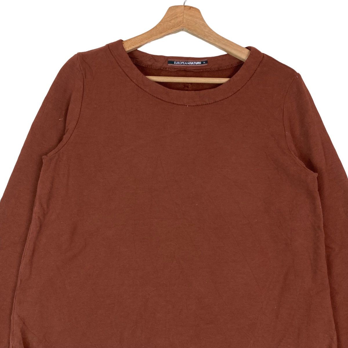 Vintage Vintage European Culture Plain Pullover Jumper Sweatshirt Size US M / EU 48-50 / 2 - 2 Thumbnail
