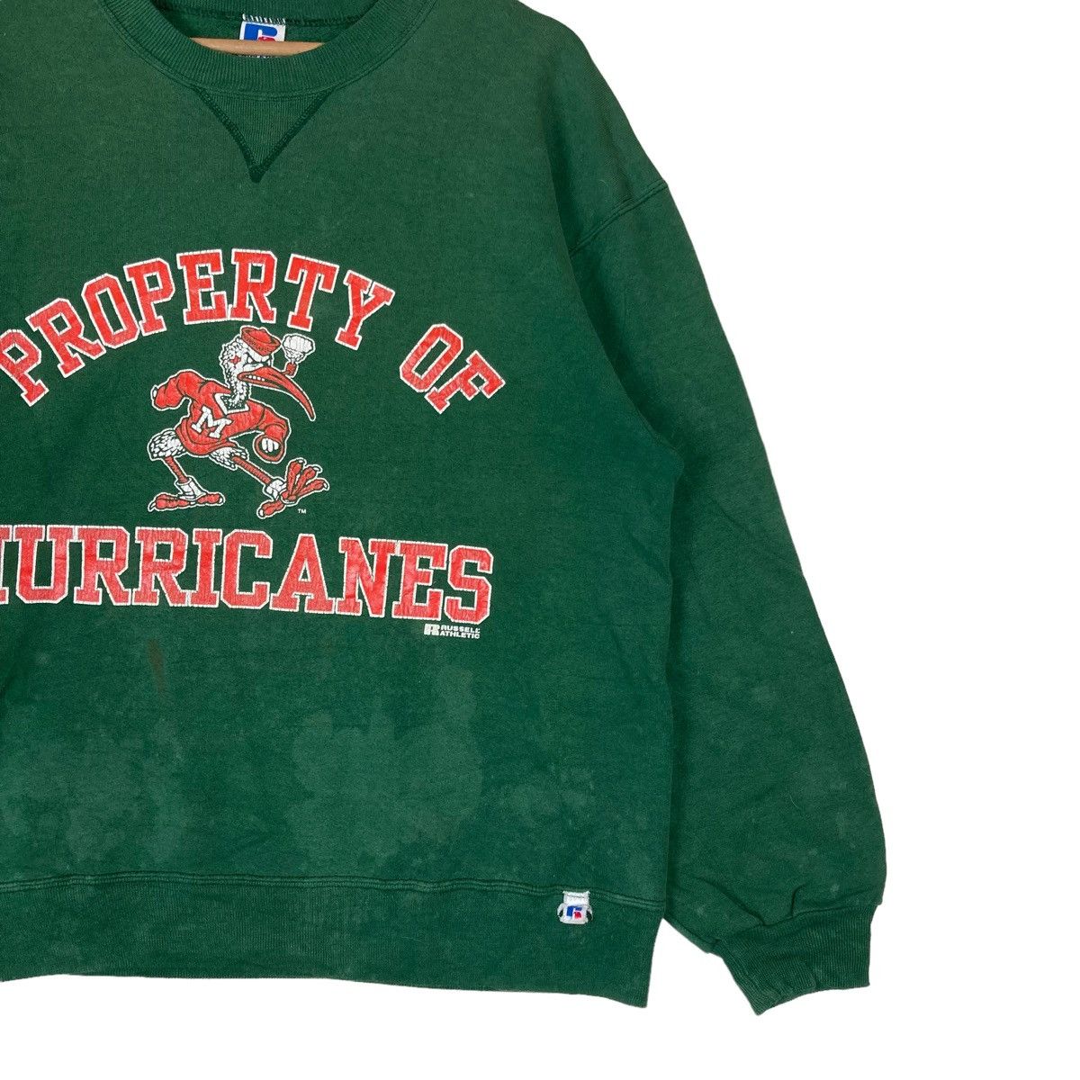 Russell Athletic Vintage Russell Athletic Property of Hurricanes Spell Out Size US L / EU 52-54 / 3 - 4 Thumbnail
