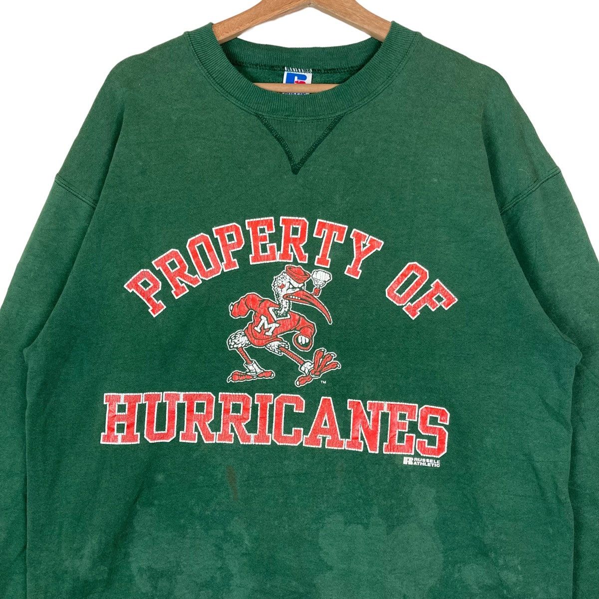 Russell Athletic Vintage Russell Athletic Property of Hurricanes Spell Out Size US L / EU 52-54 / 3 - 2 Thumbnail