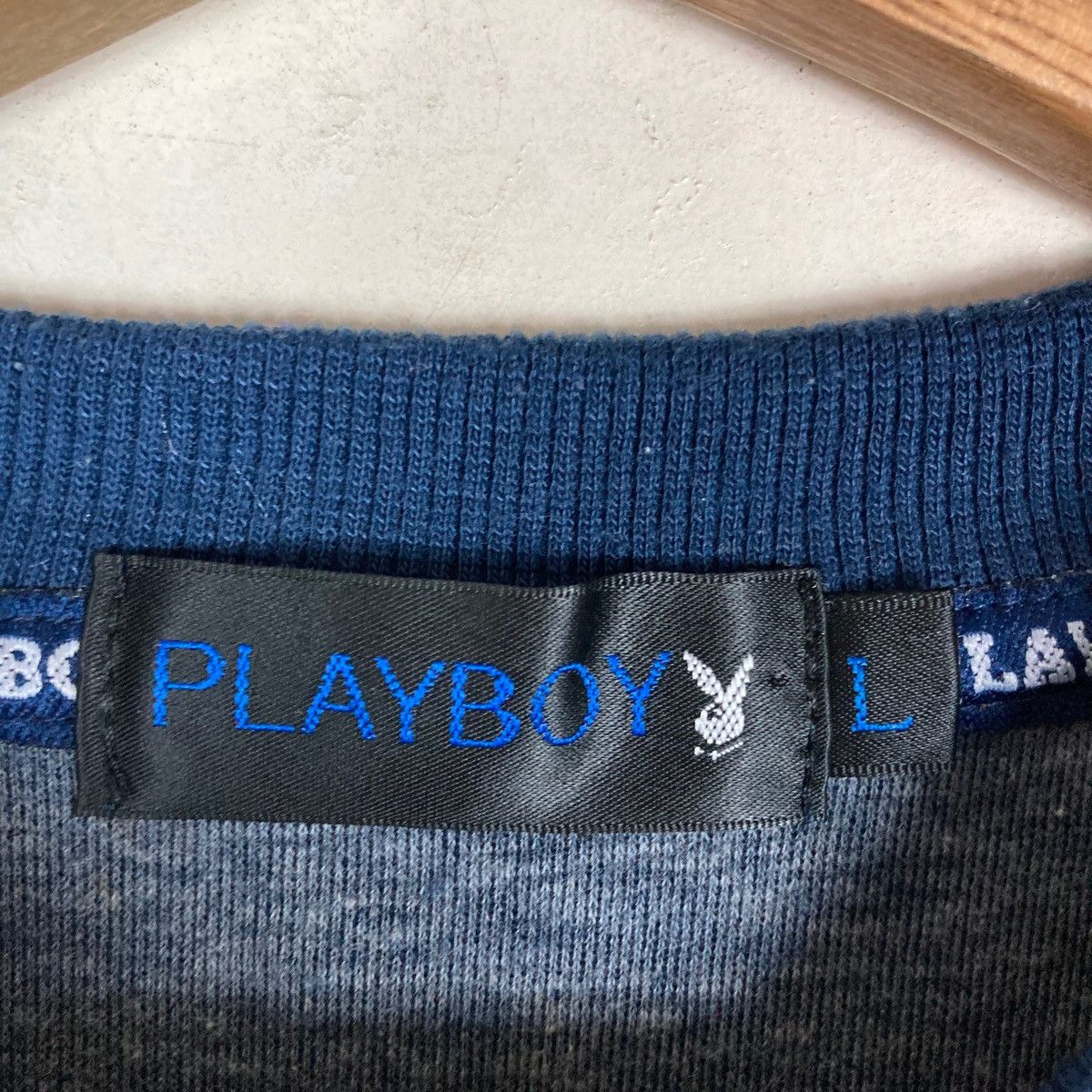 Playboy Vintage Playboy Pullover Jumper Tshirt Size US L / EU 52-54 / 3 - 9 Thumbnail