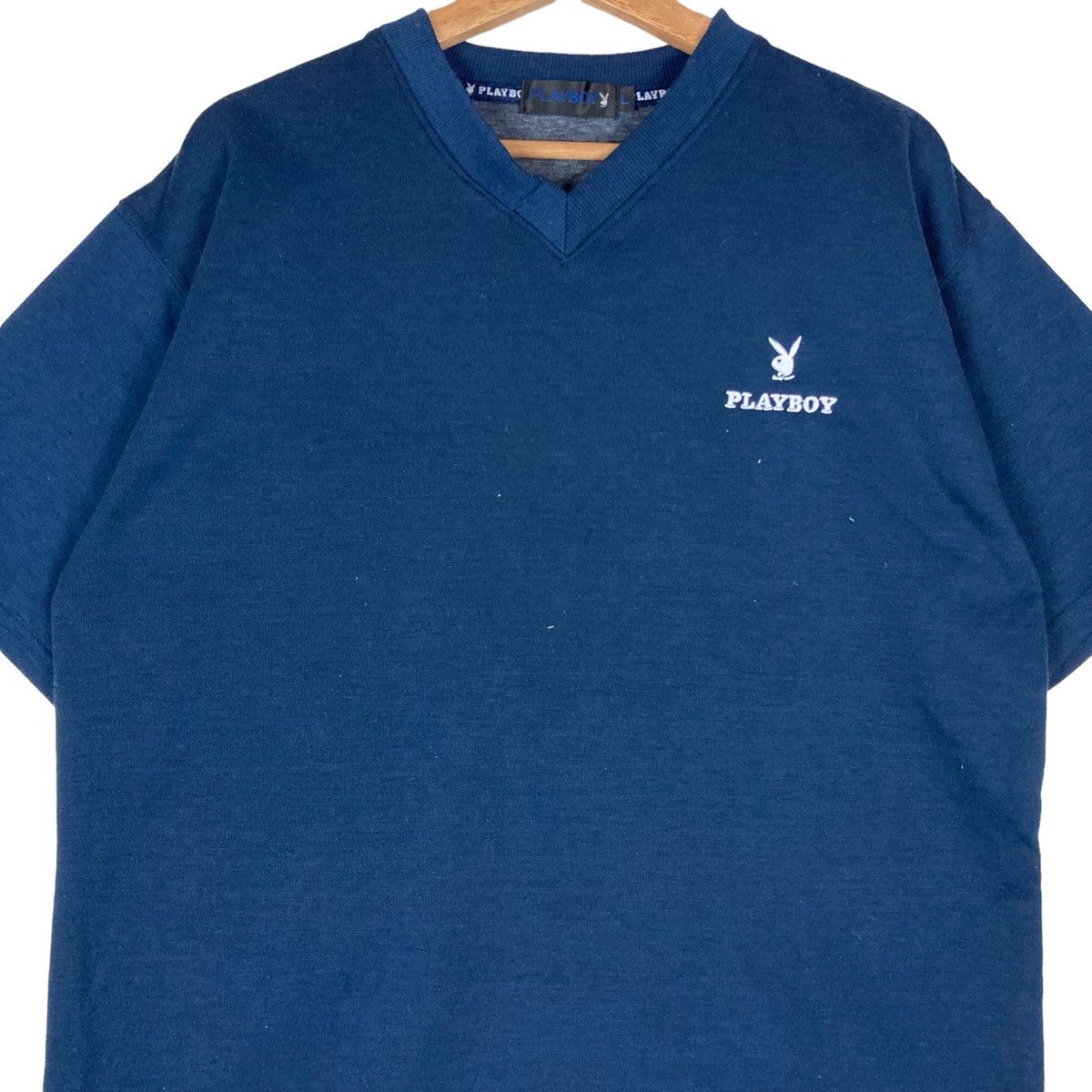 Playboy Vintage Playboy Pullover Jumper Tshirt Size US L / EU 52-54 / 3 - 3 Thumbnail