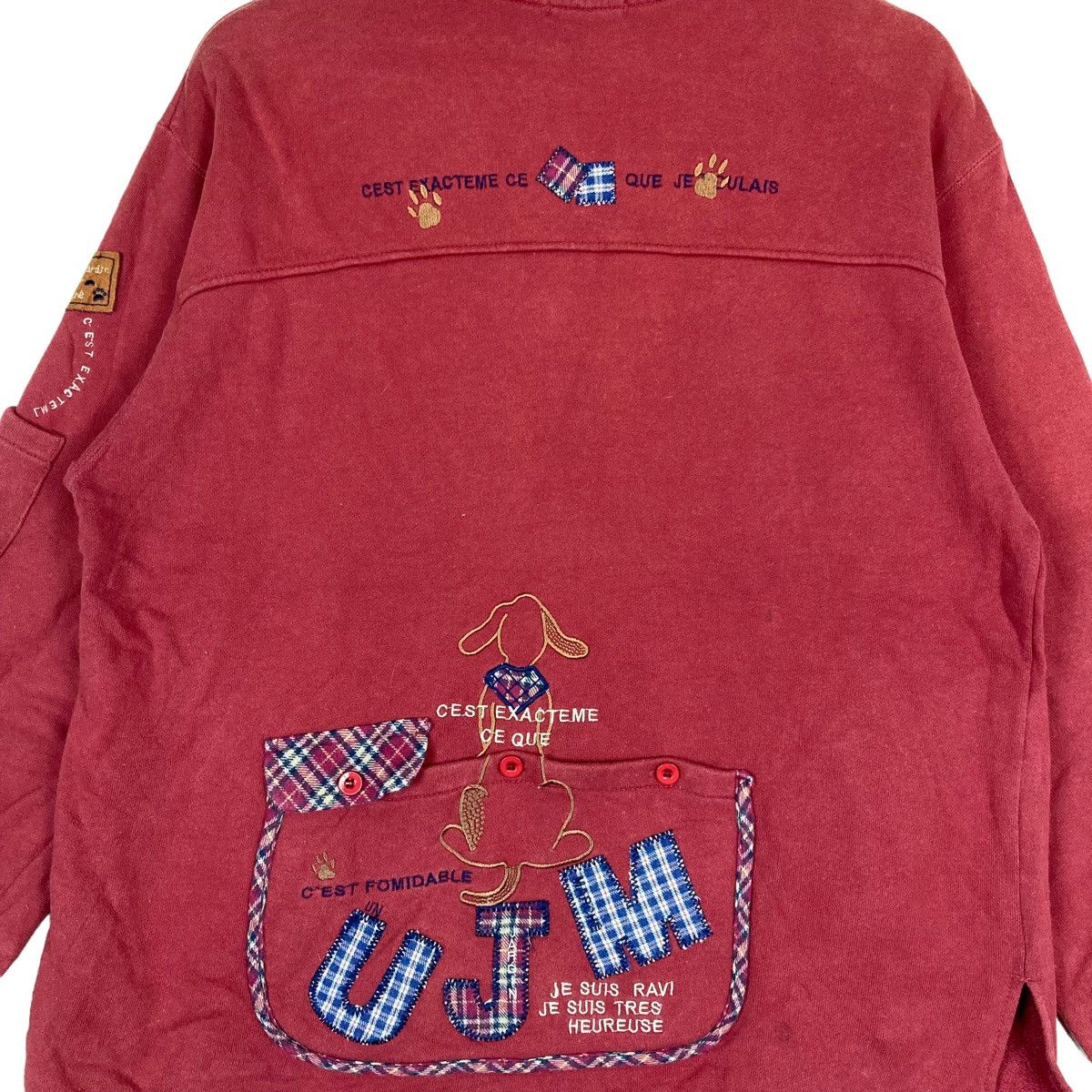 Vintage Vintage C’est Tout Quarter Zip Pullover Jumper Sweatshirt Size US L / EU 52-54 / 3 - 7 Thumbnail