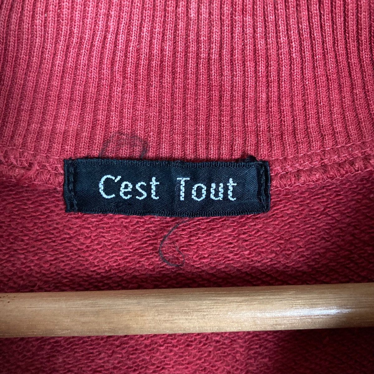 Vintage Vintage C’est Tout Quarter Zip Pullover Jumper Sweatshirt Size US L / EU 52-54 / 3 - 10 Thumbnail