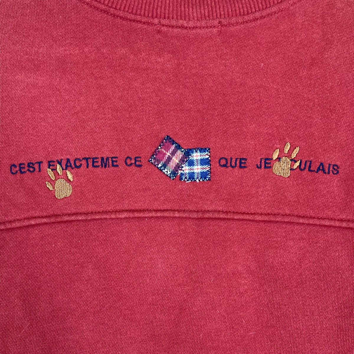 Vintage Vintage C’est Tout Quarter Zip Pullover Jumper Sweatshirt Size US L / EU 52-54 / 3 - 8 Thumbnail