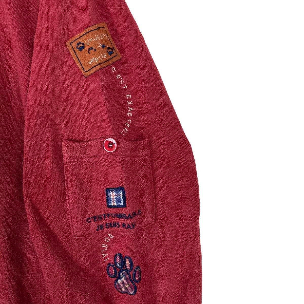 Vintage Vintage C’est Tout Quarter Zip Pullover Jumper Sweatshirt Size US L / EU 52-54 / 3 - 5 Thumbnail